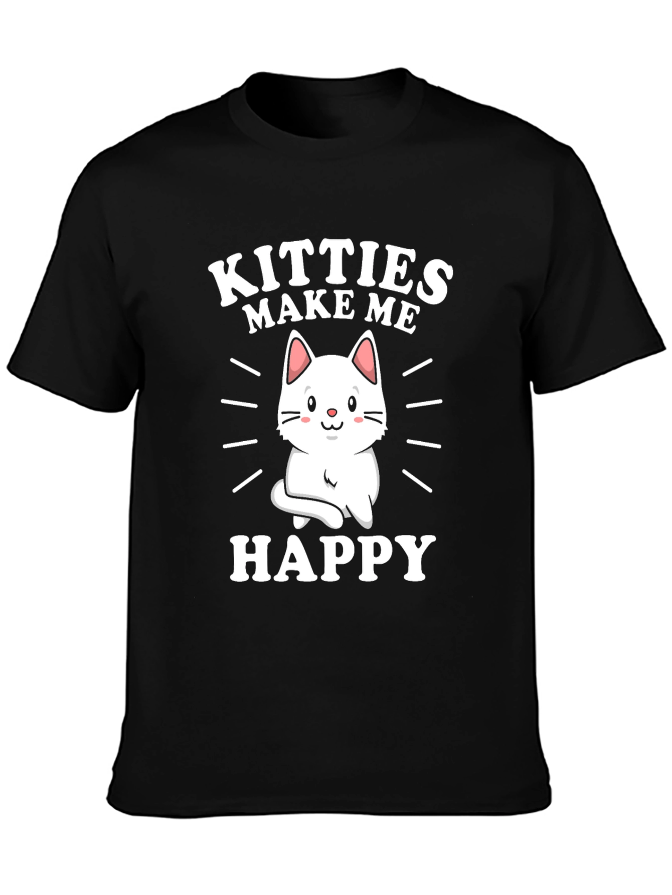 Kitties Make Me Happy Graphic T-Shirt