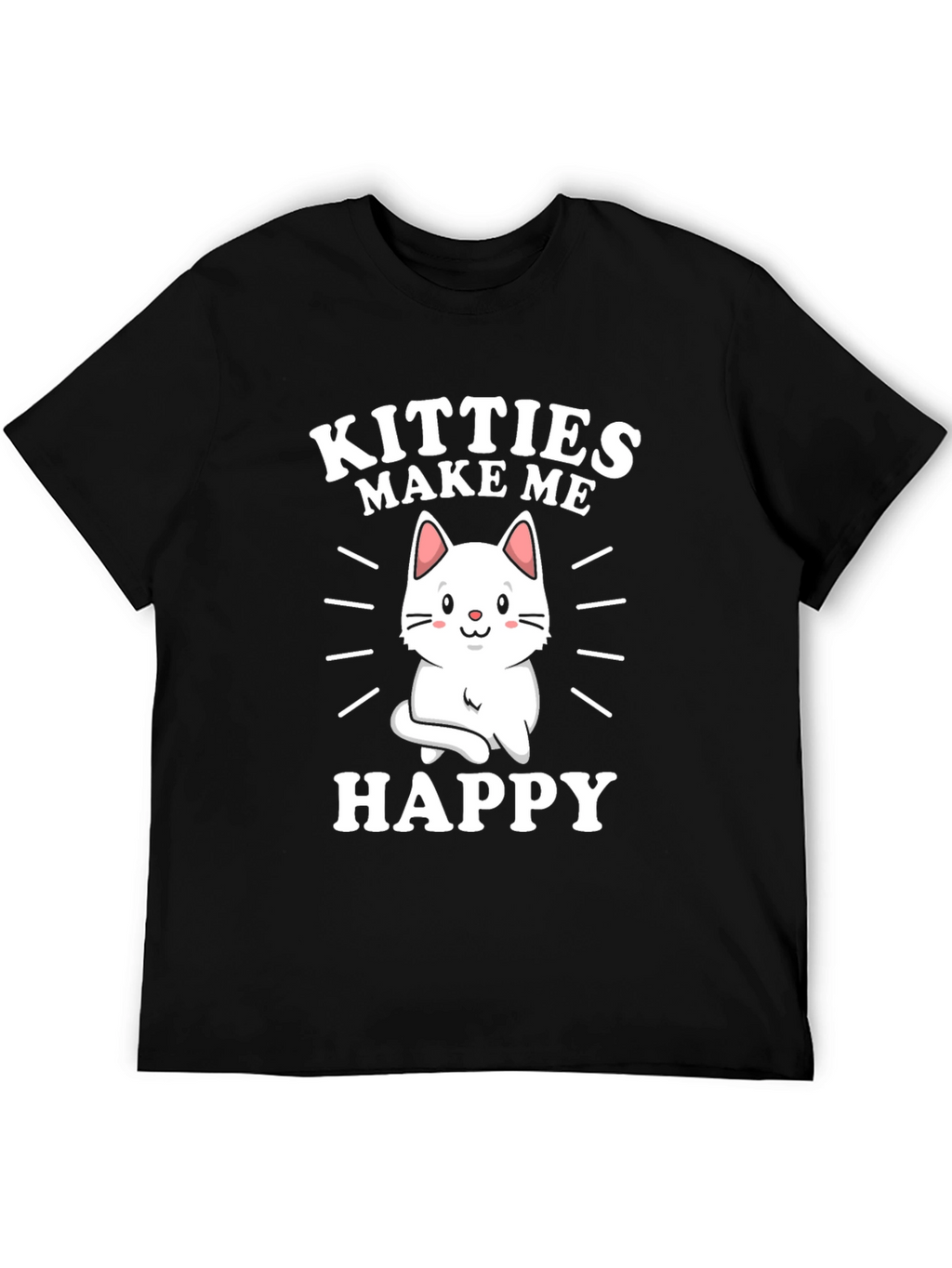 Kitties Make Me Happy Graphic T-Shirt