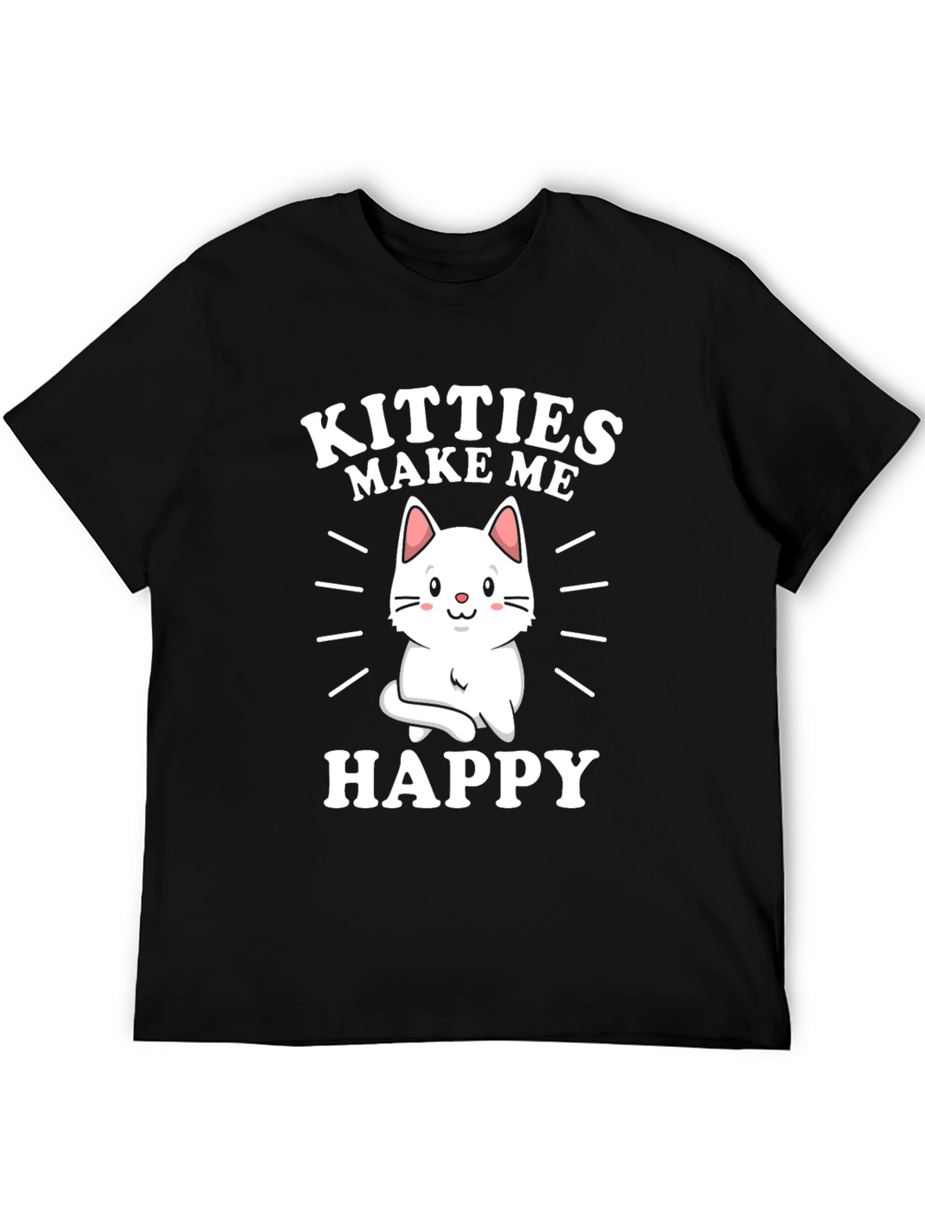 Kitties Make Me Happy Graphic T-Shirt