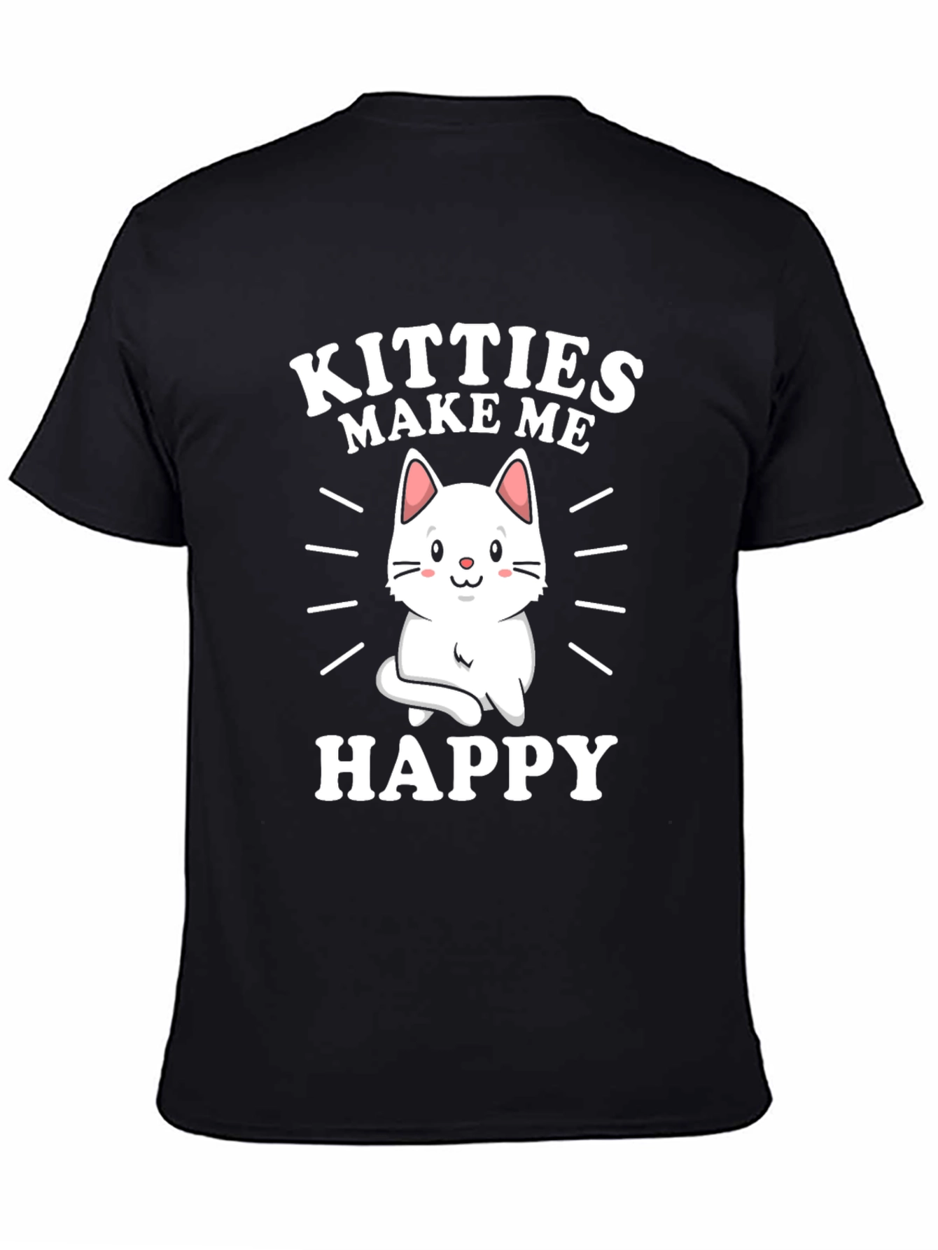 Kitties Make Me Happy Graphic T-Shirt