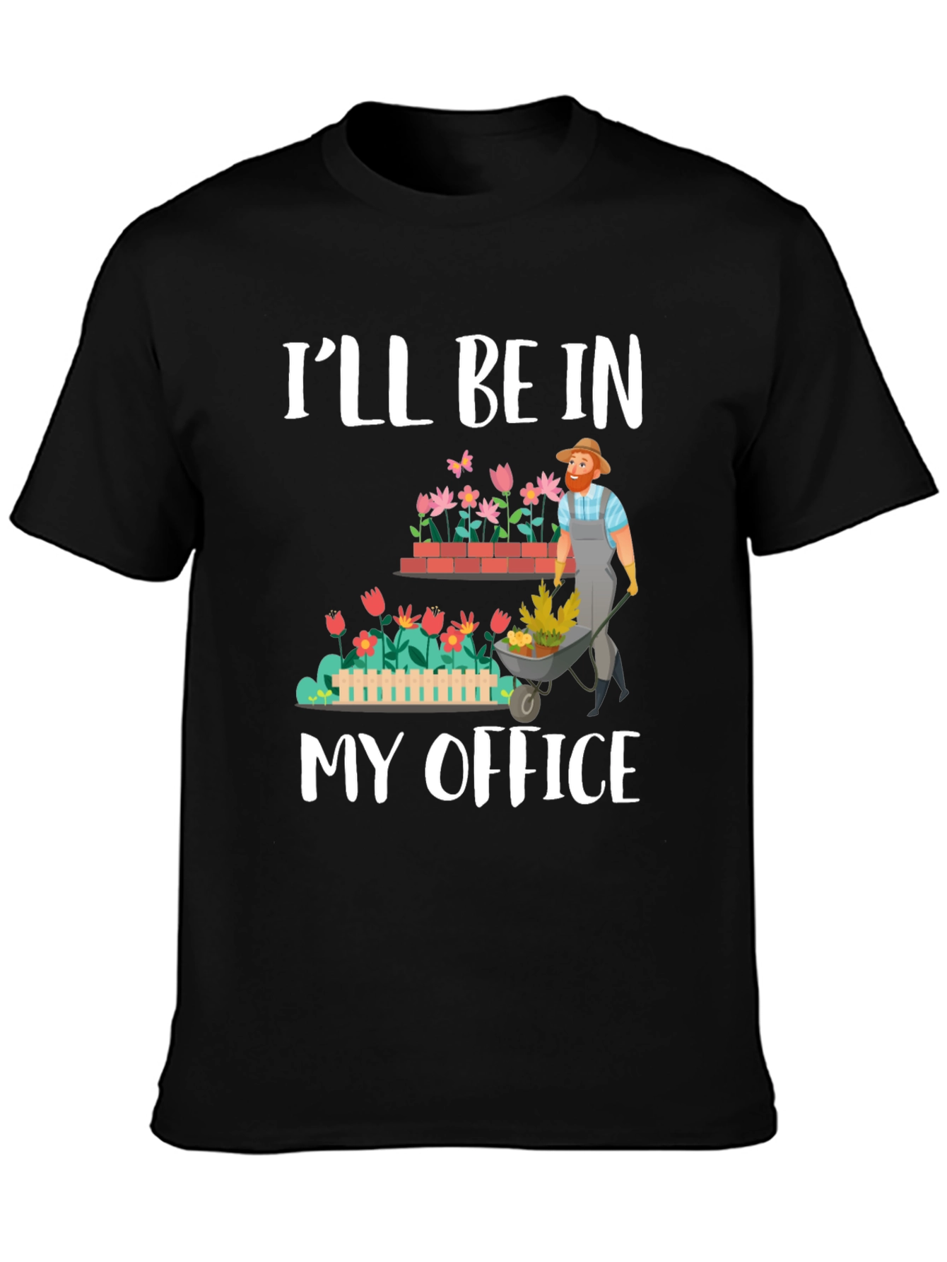 Gardeners My Office Black T-Shirt