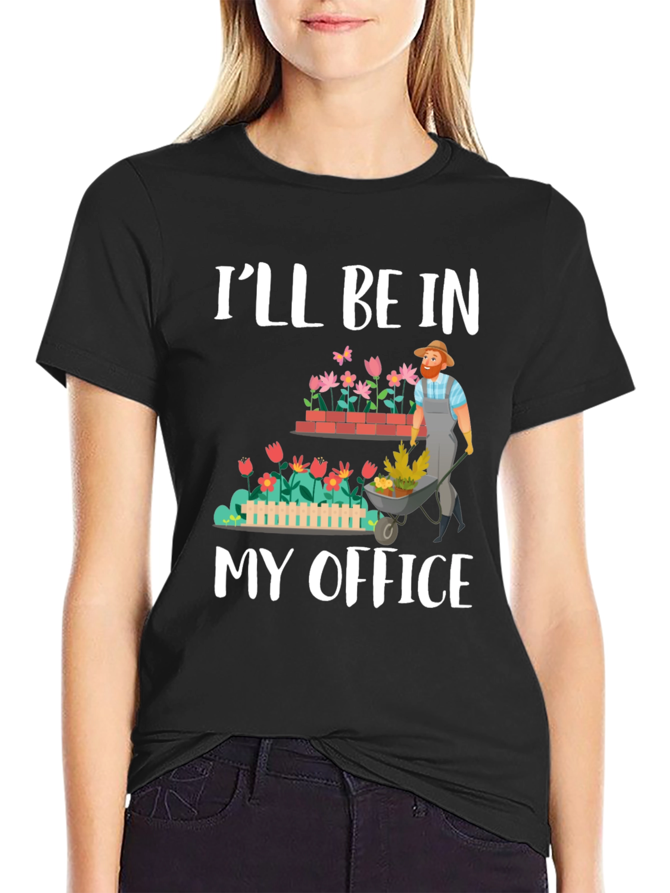 Gardeners My Office Black T-Shirt