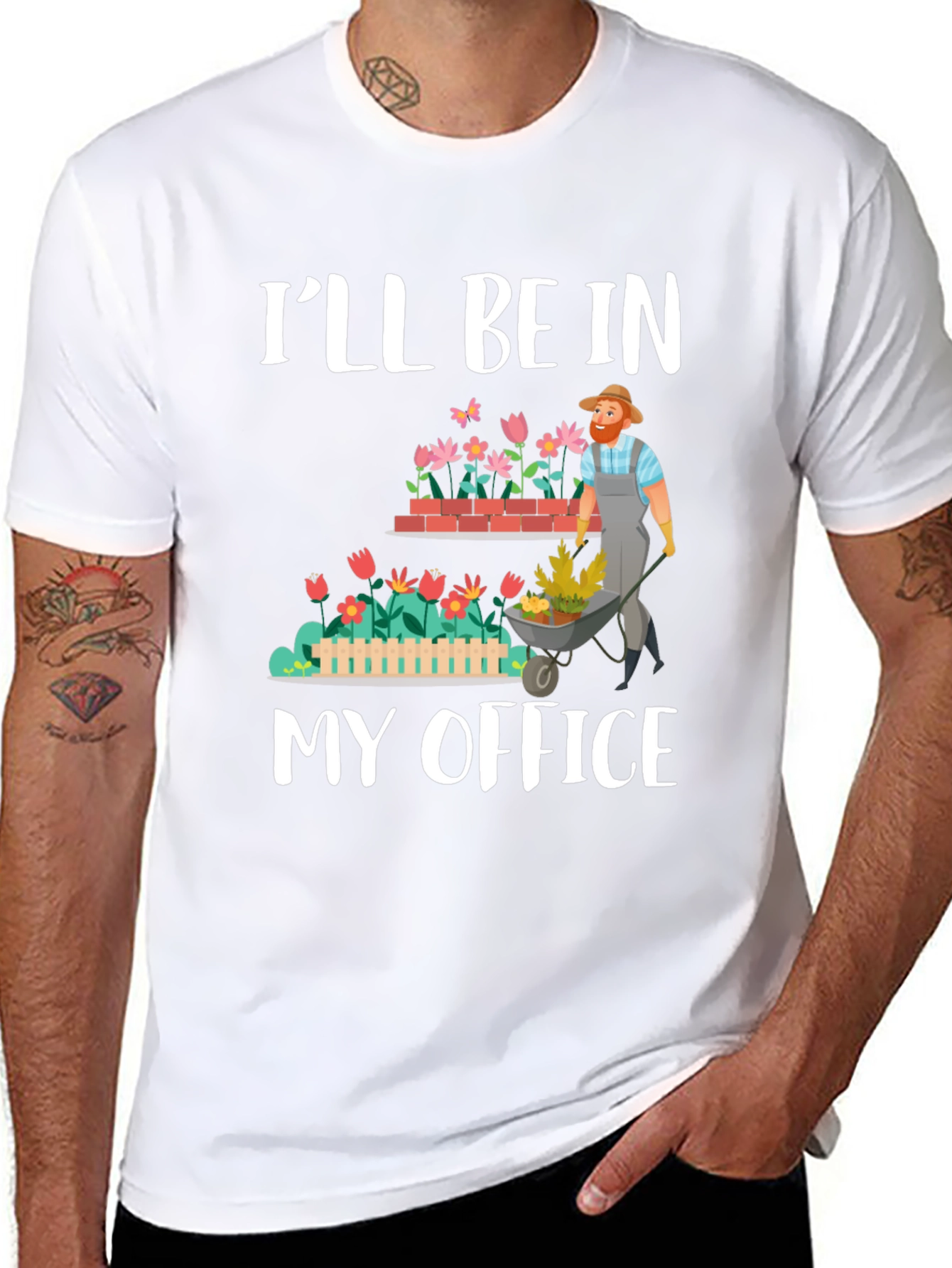 Gardeners My Office Black T-Shirt