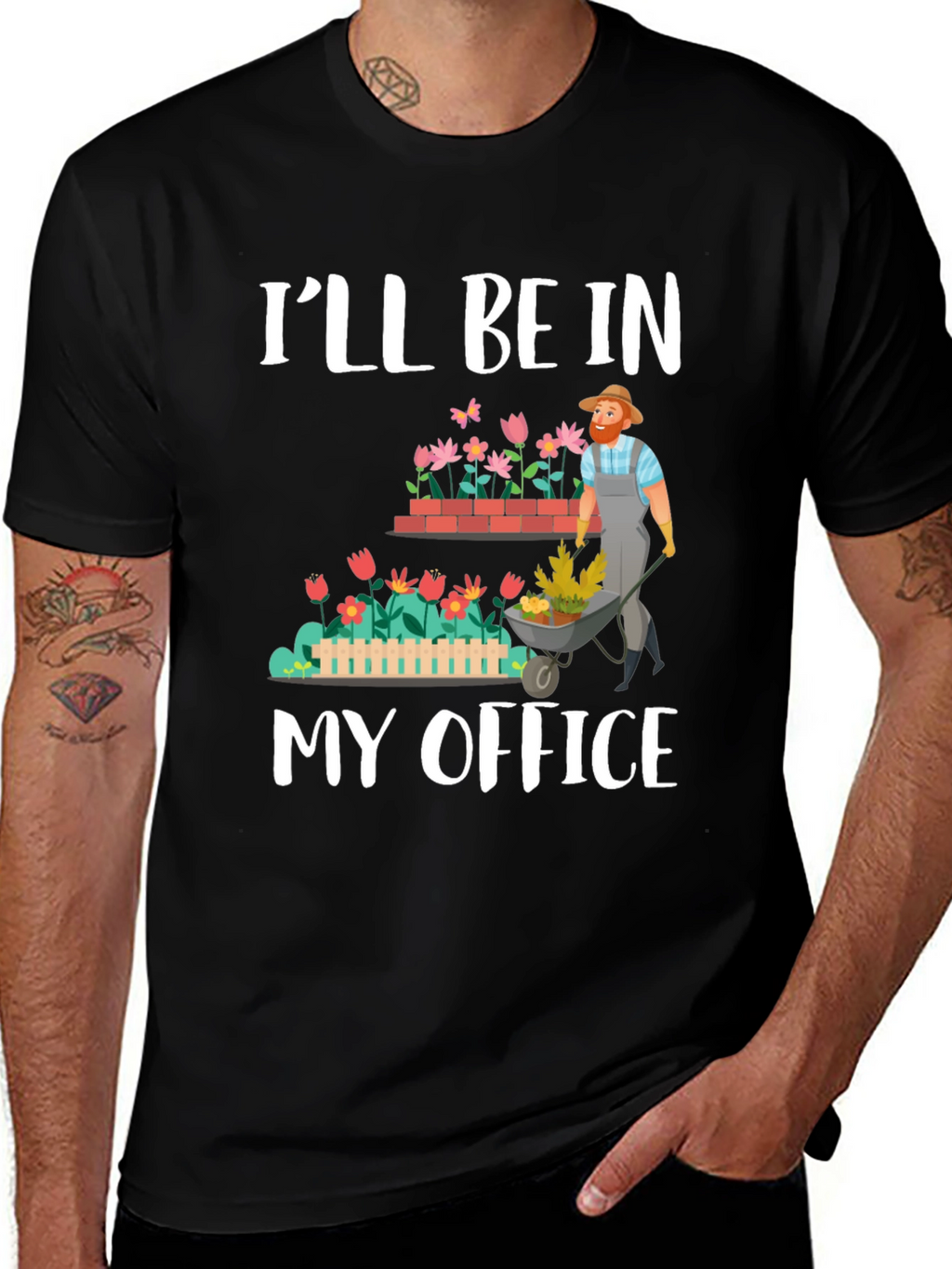 Gardeners My Office Black T-Shirt