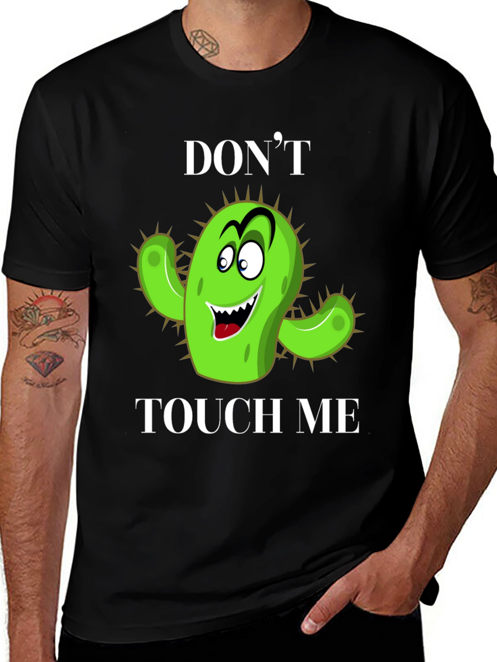 Dont Touch Me Cactus Graphic T-Shirt