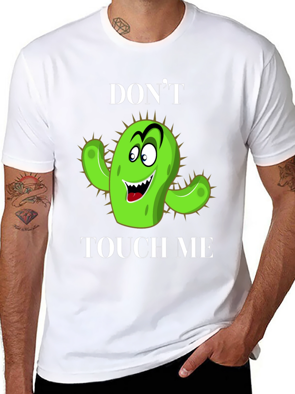 Dont Touch Me Cactus Graphic T-Shirt