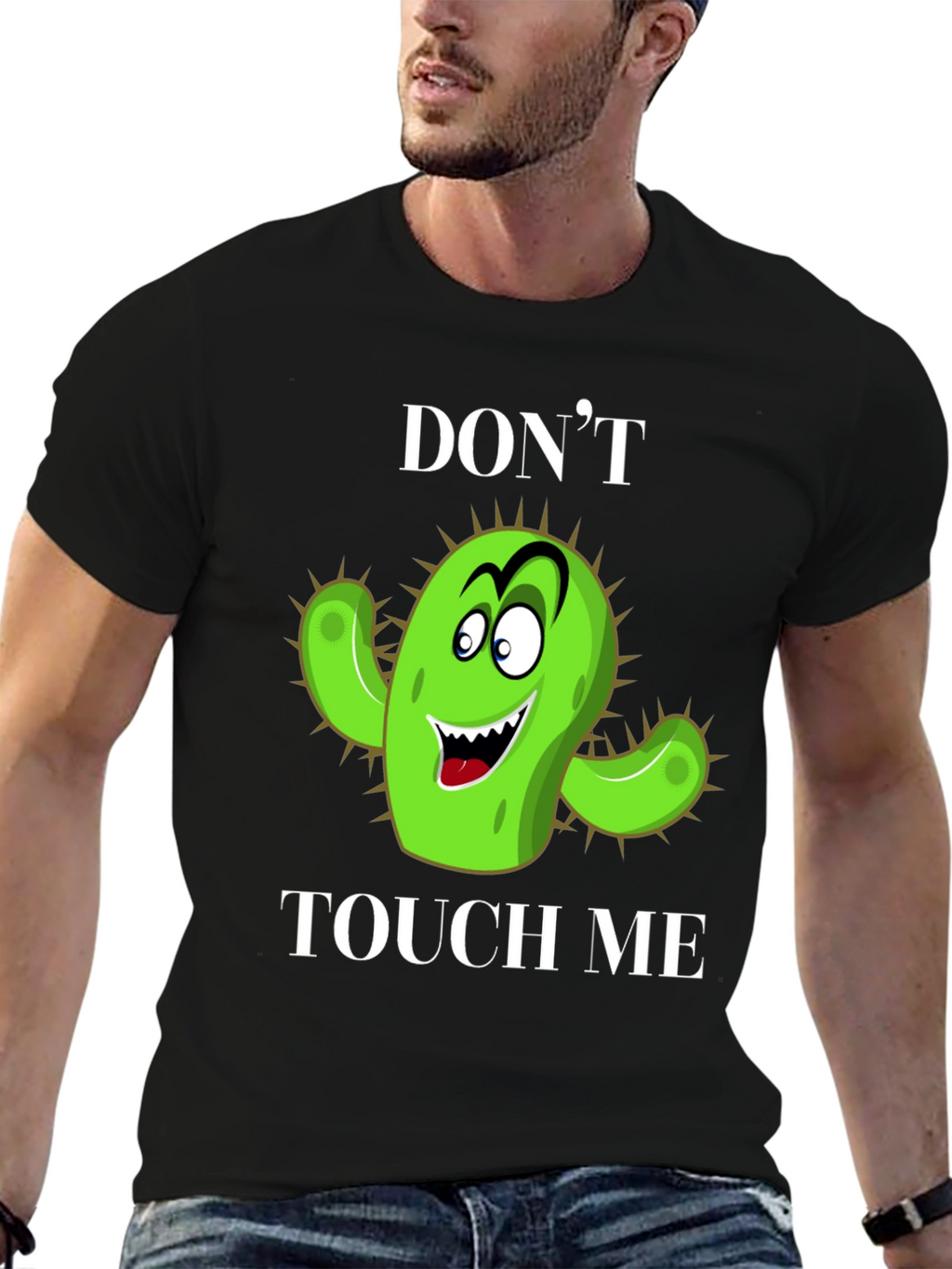 Dont Touch Me Cactus Graphic T-Shirt