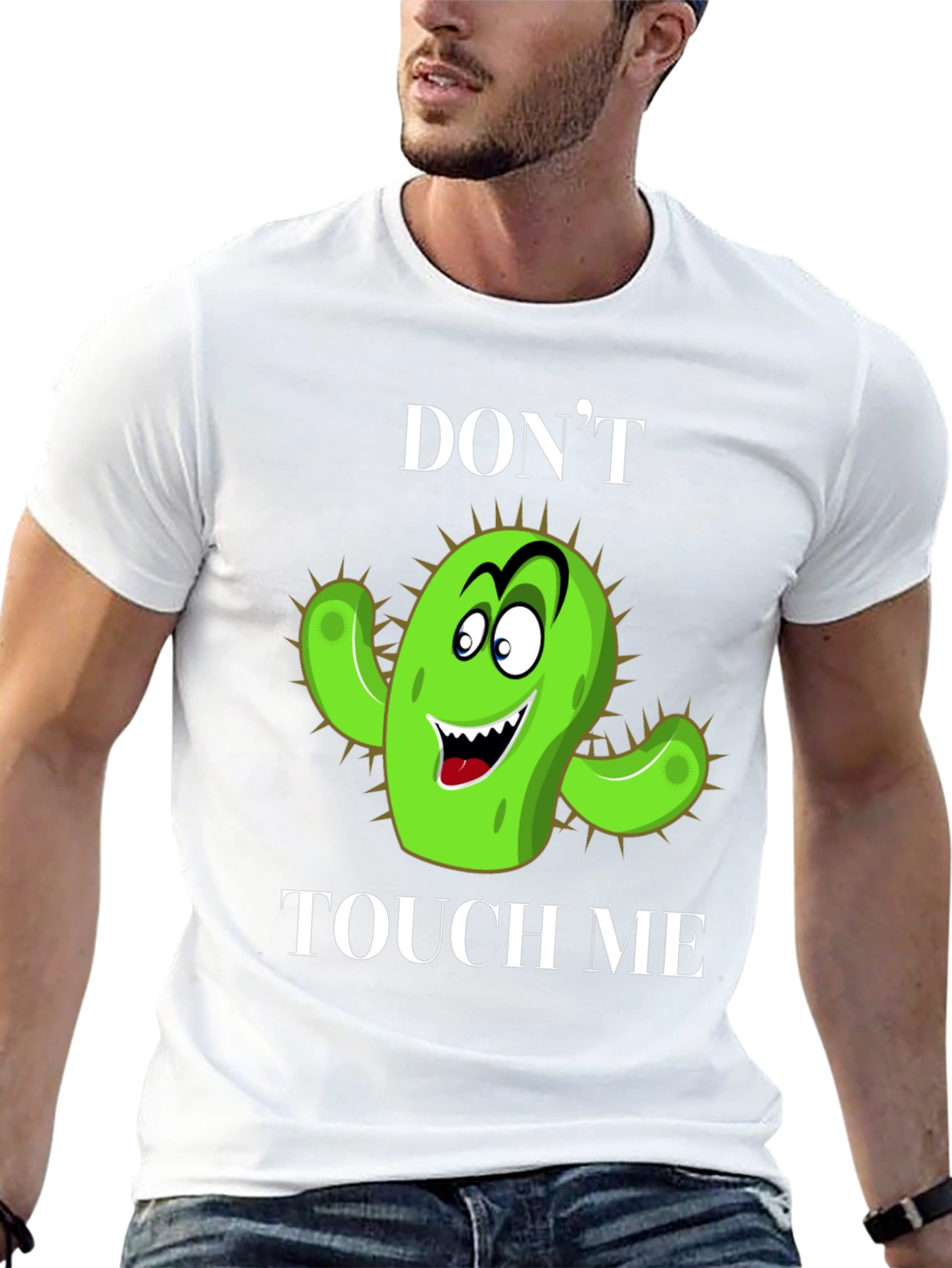 Dont Touch Me Cactus Graphic T-Shirt