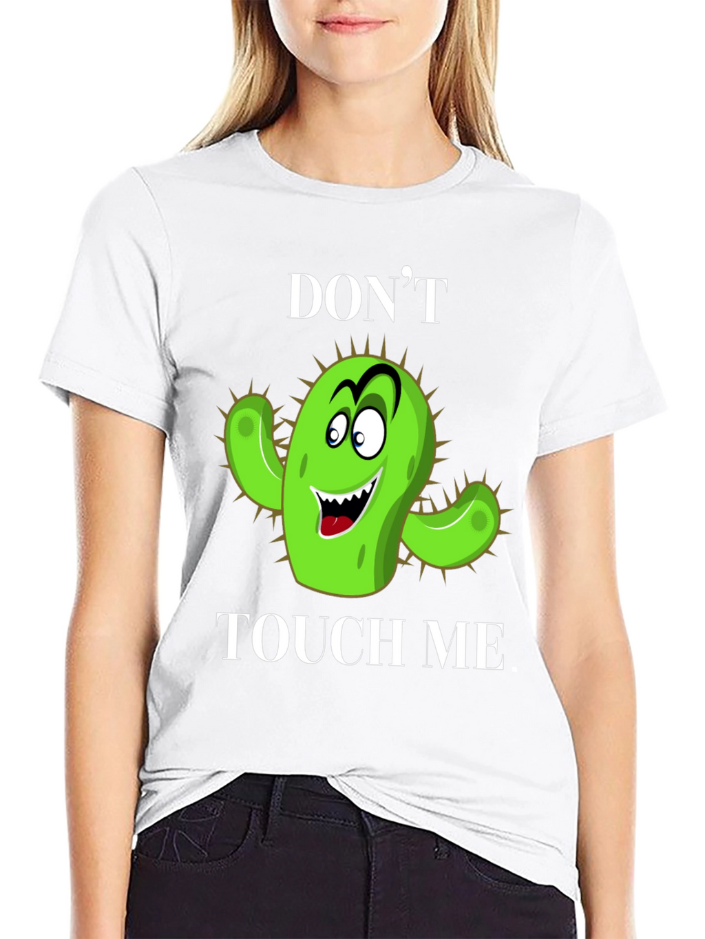 Dont Touch Me Cactus Graphic T-Shirt