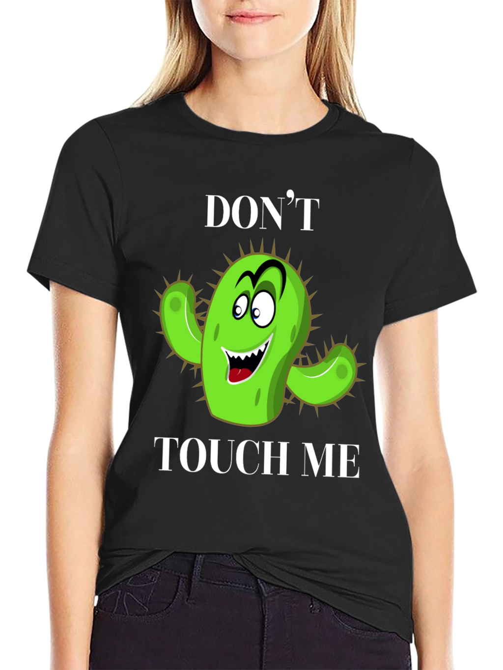 Dont Touch Me Cactus Graphic T-Shirt