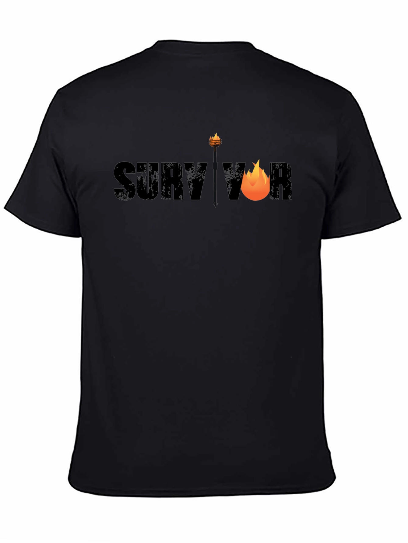 Survivor Graphic T-Shirt - Black