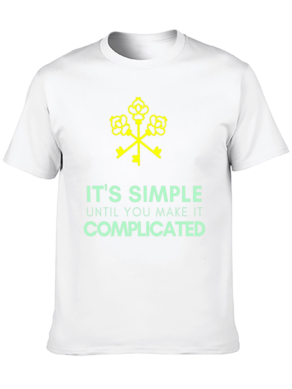 Its Simple Until Complicated Black Graphic Tee