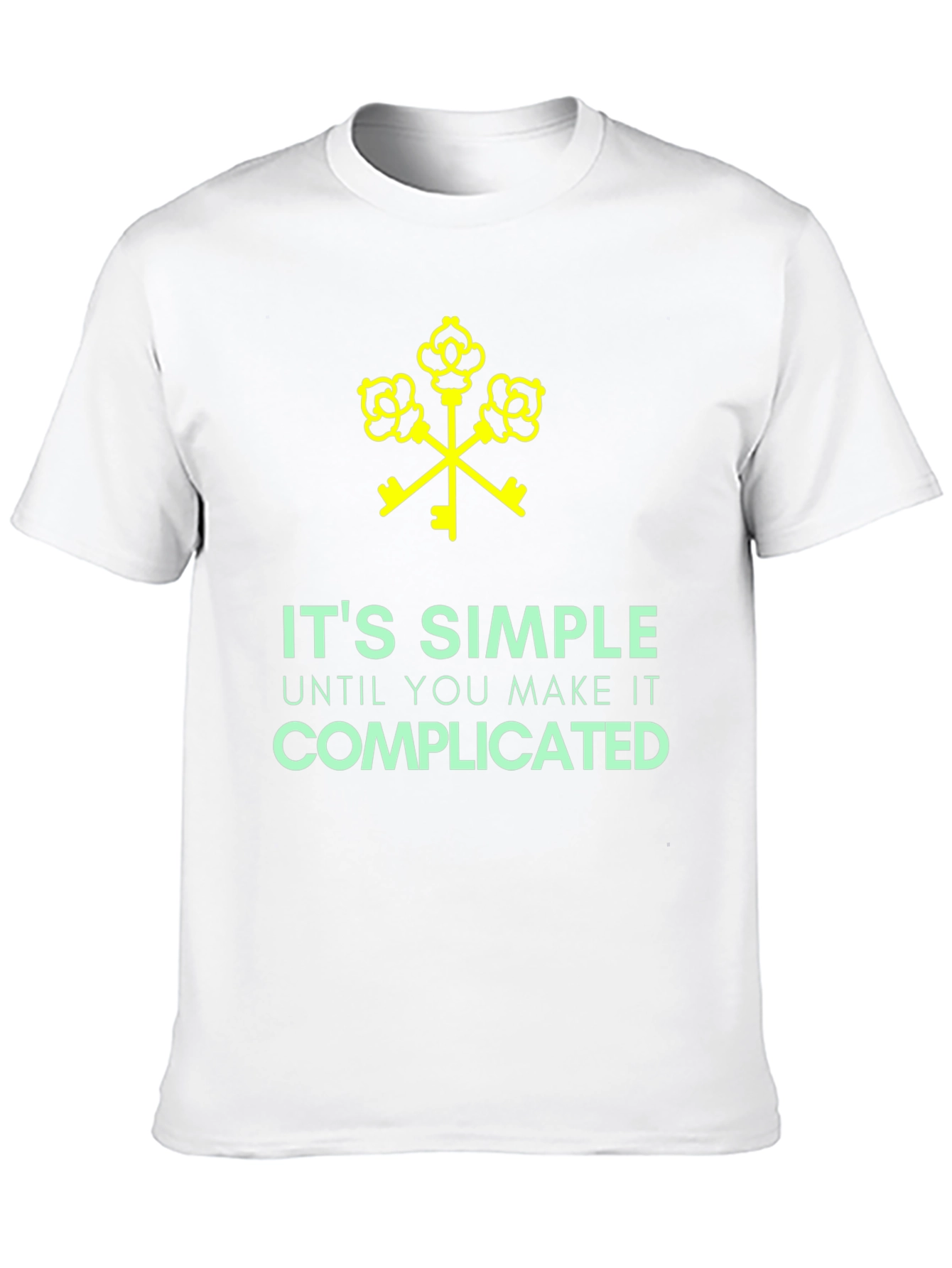 Its Simple Until Complicated Black Graphic Tee