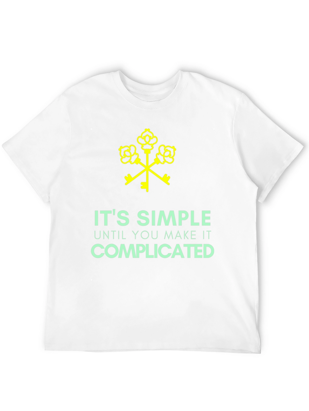 Its Simple Until Complicated Black Graphic Tee