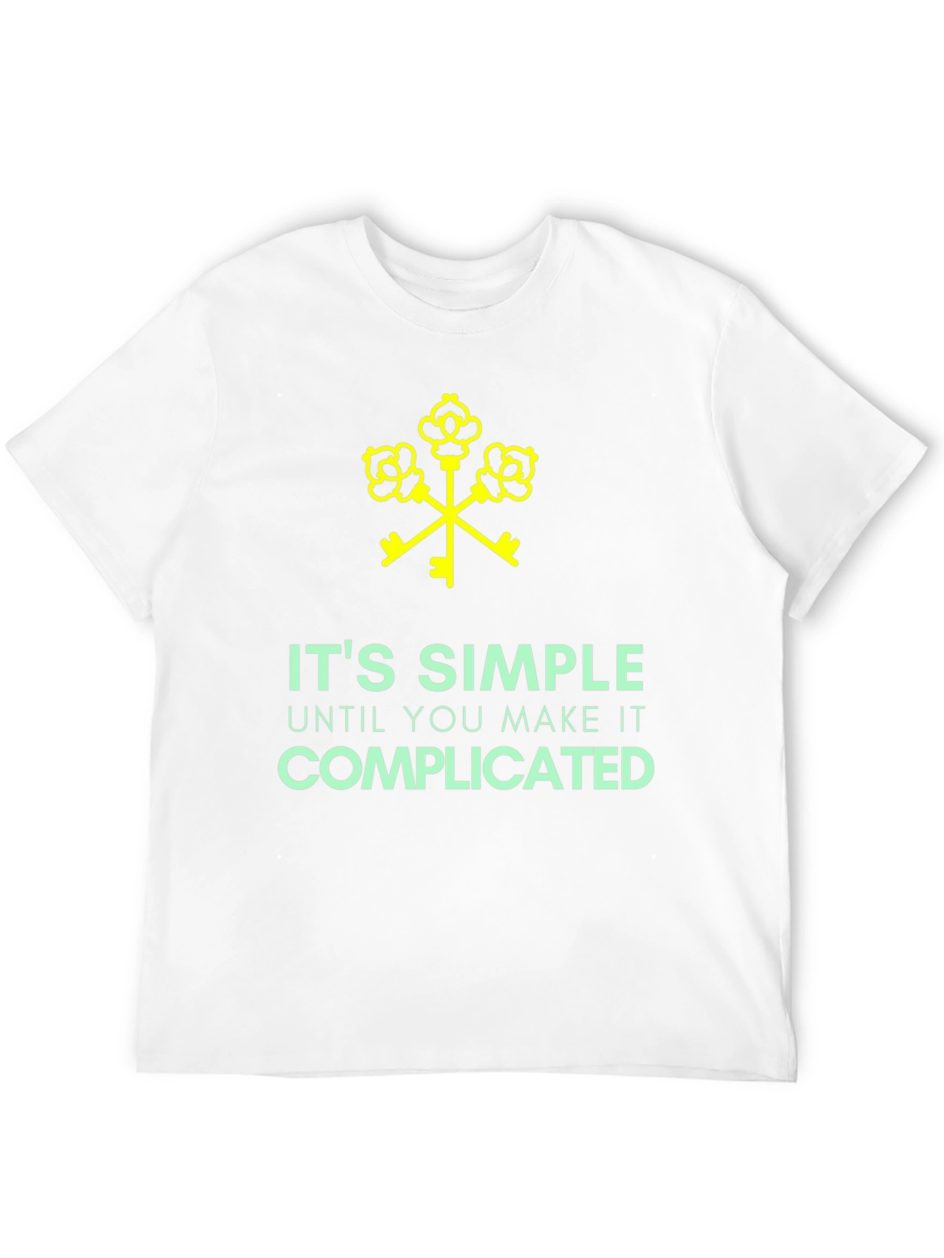 Its Simple Until Complicated Black Graphic Tee