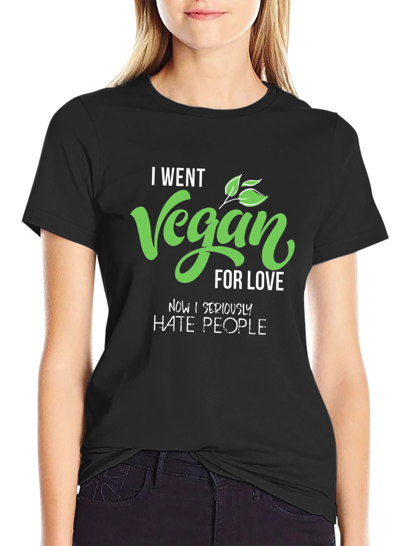 Vegan for Love T-Shirt - Humorous Vegan Apparel