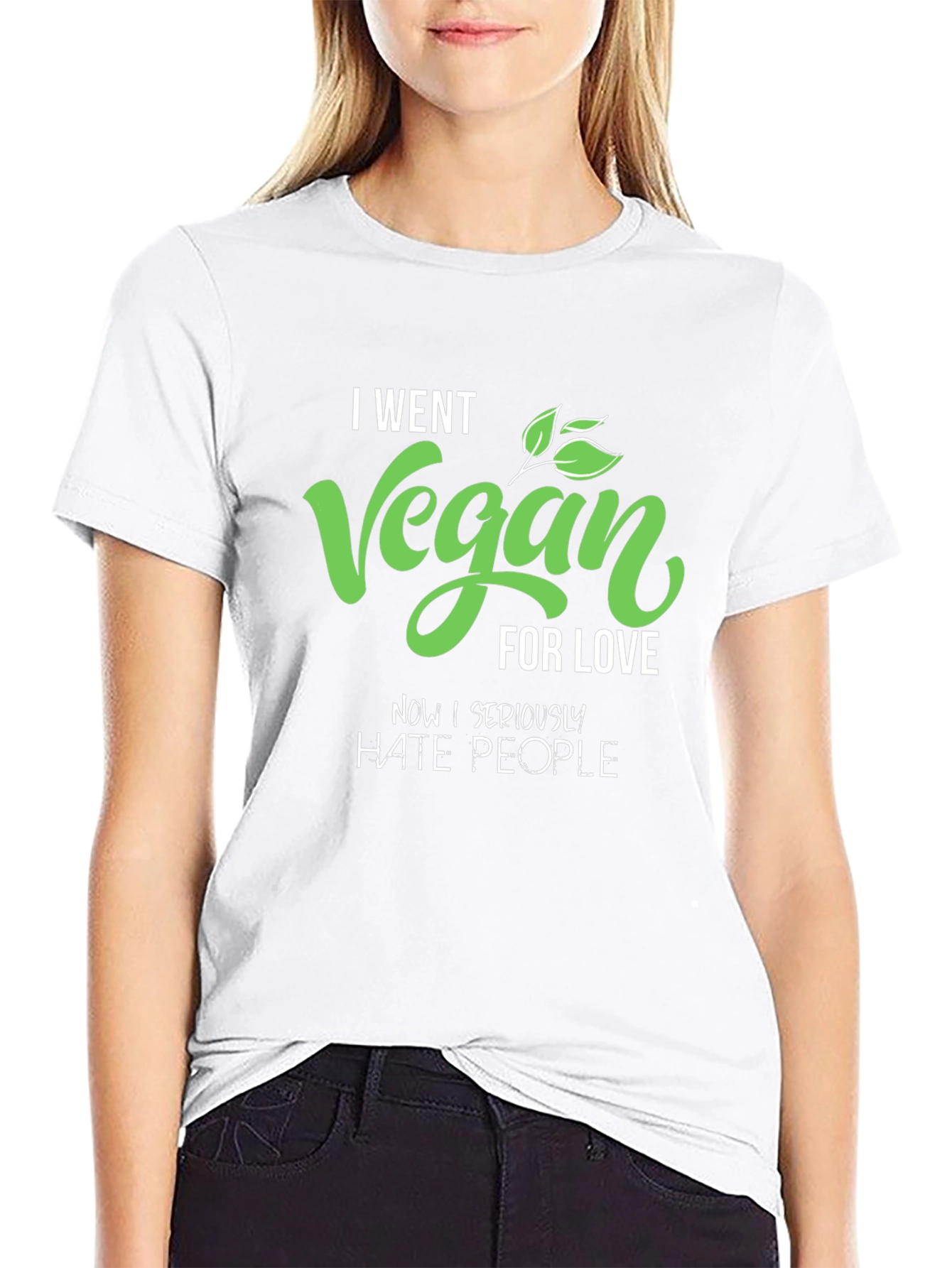 Vegan for Love T-Shirt - Humorous Vegan Apparel