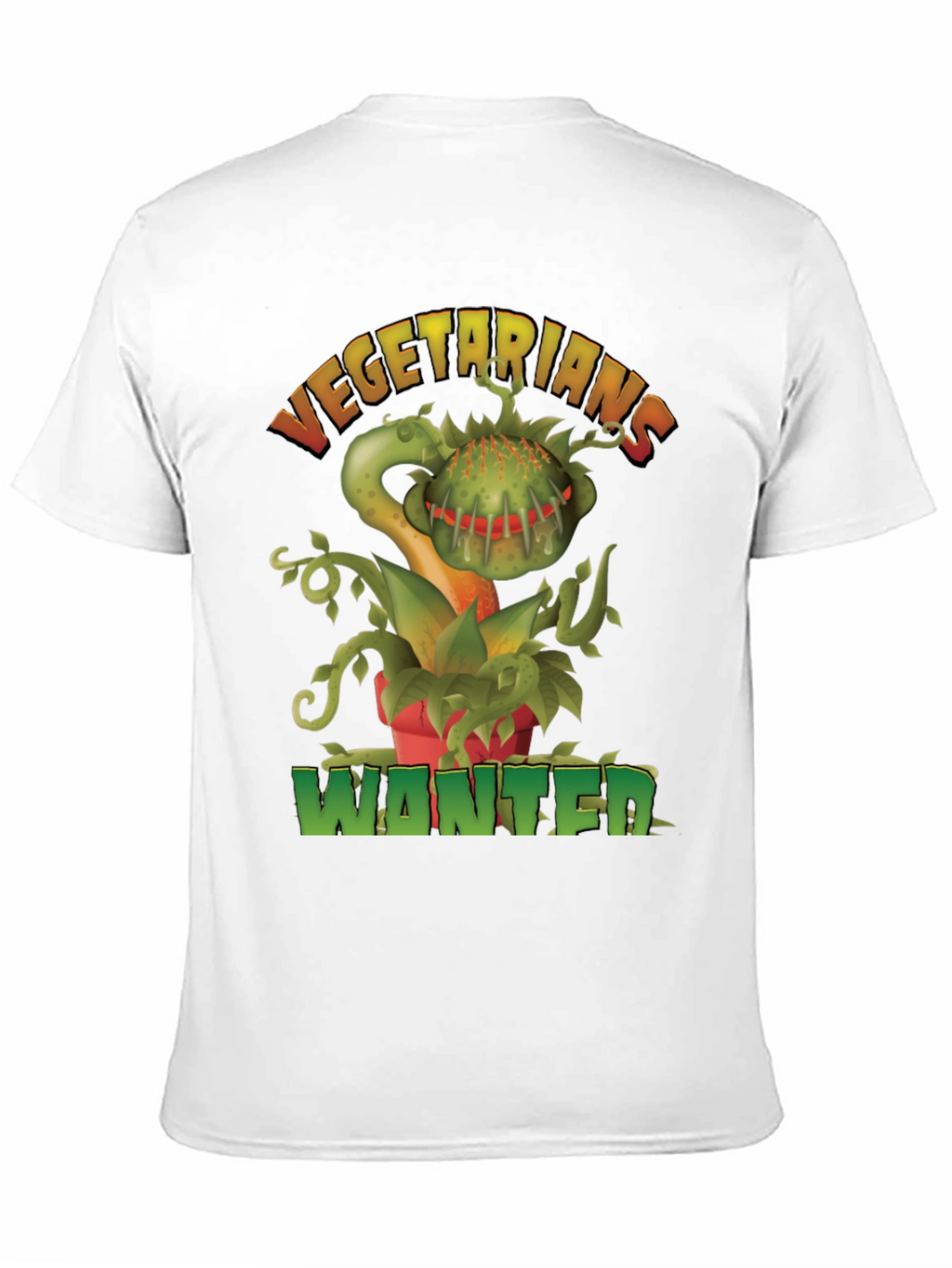 Vegetarians Wanted T-Shirt - Funny Carnivorous Plant Tee