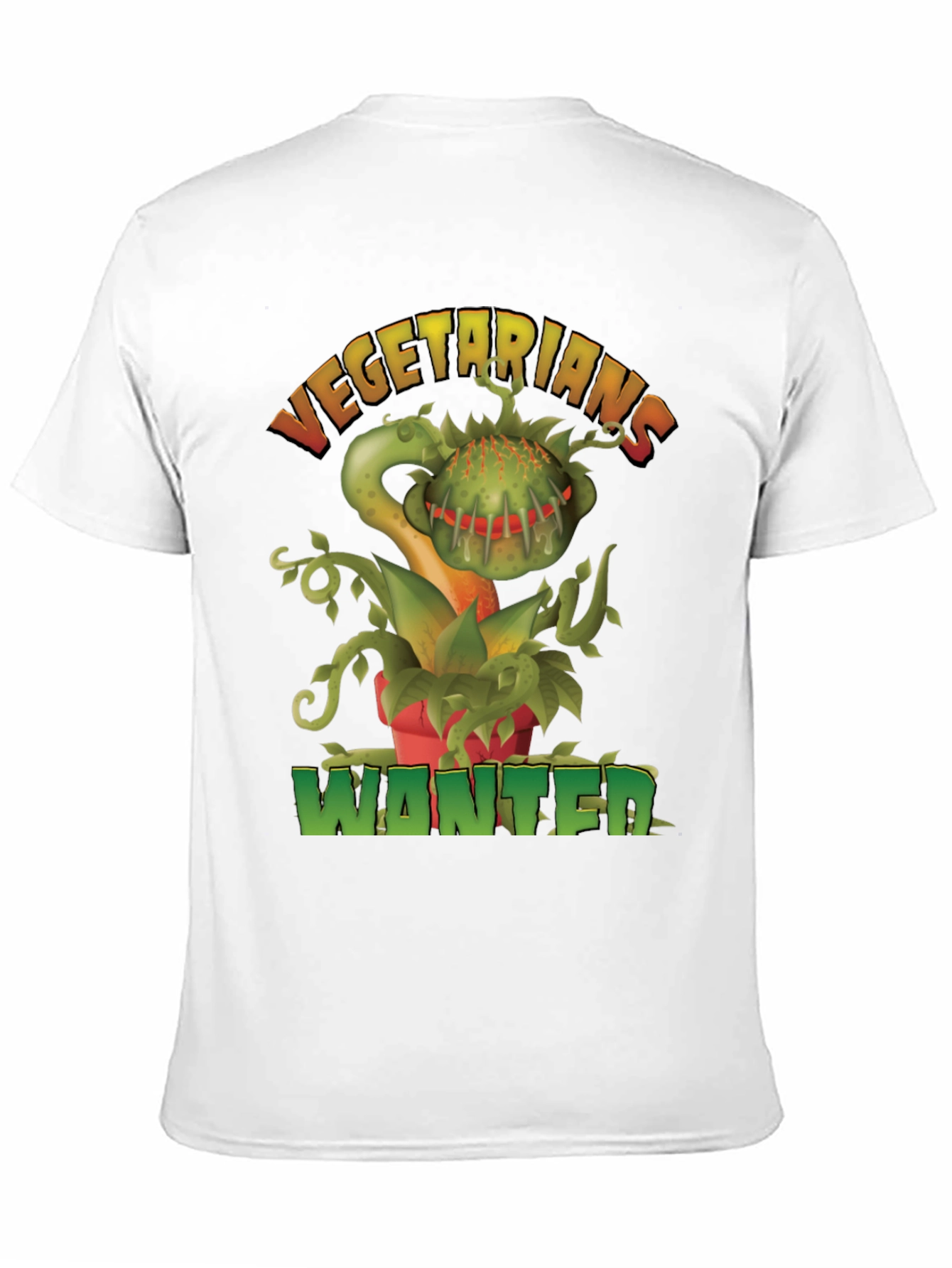 Vegetarians Wanted T-Shirt - Funny Carnivorous Plant Tee