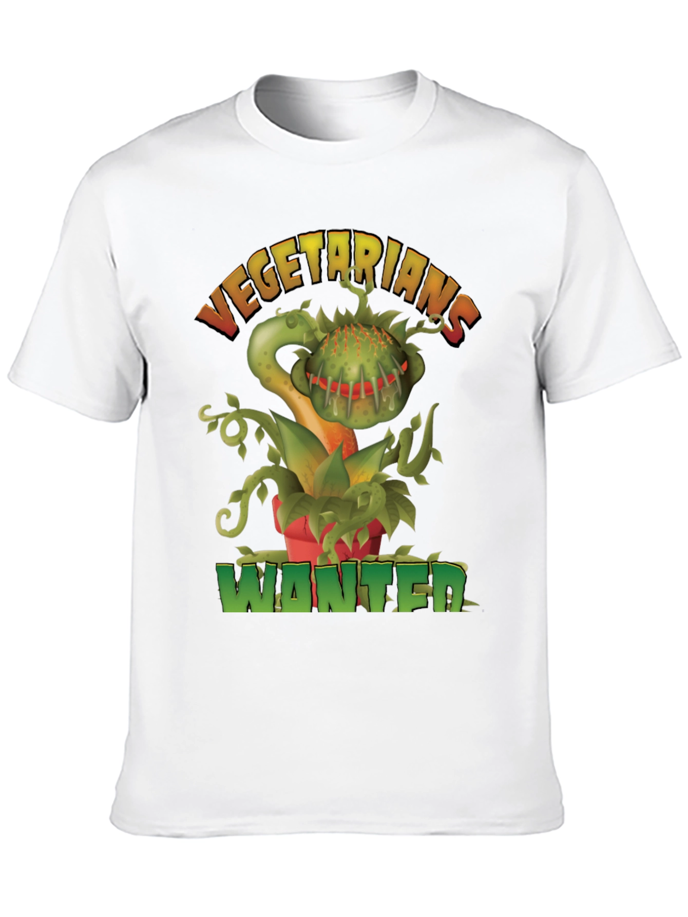 Vegetarians Wanted T-Shirt - Funny Carnivorous Plant Tee