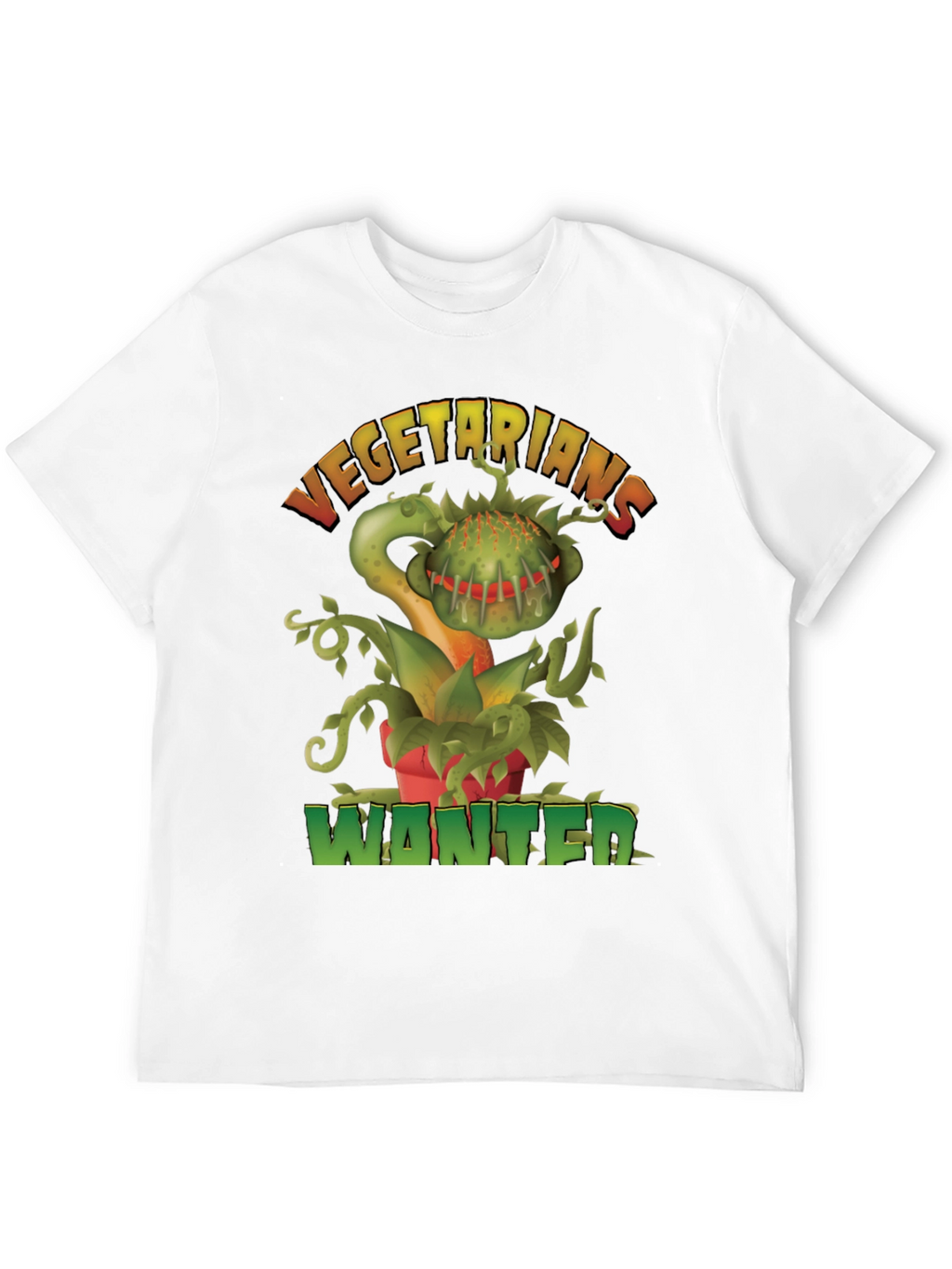 Vegetarians Wanted T-Shirt - Funny Carnivorous Plant Tee