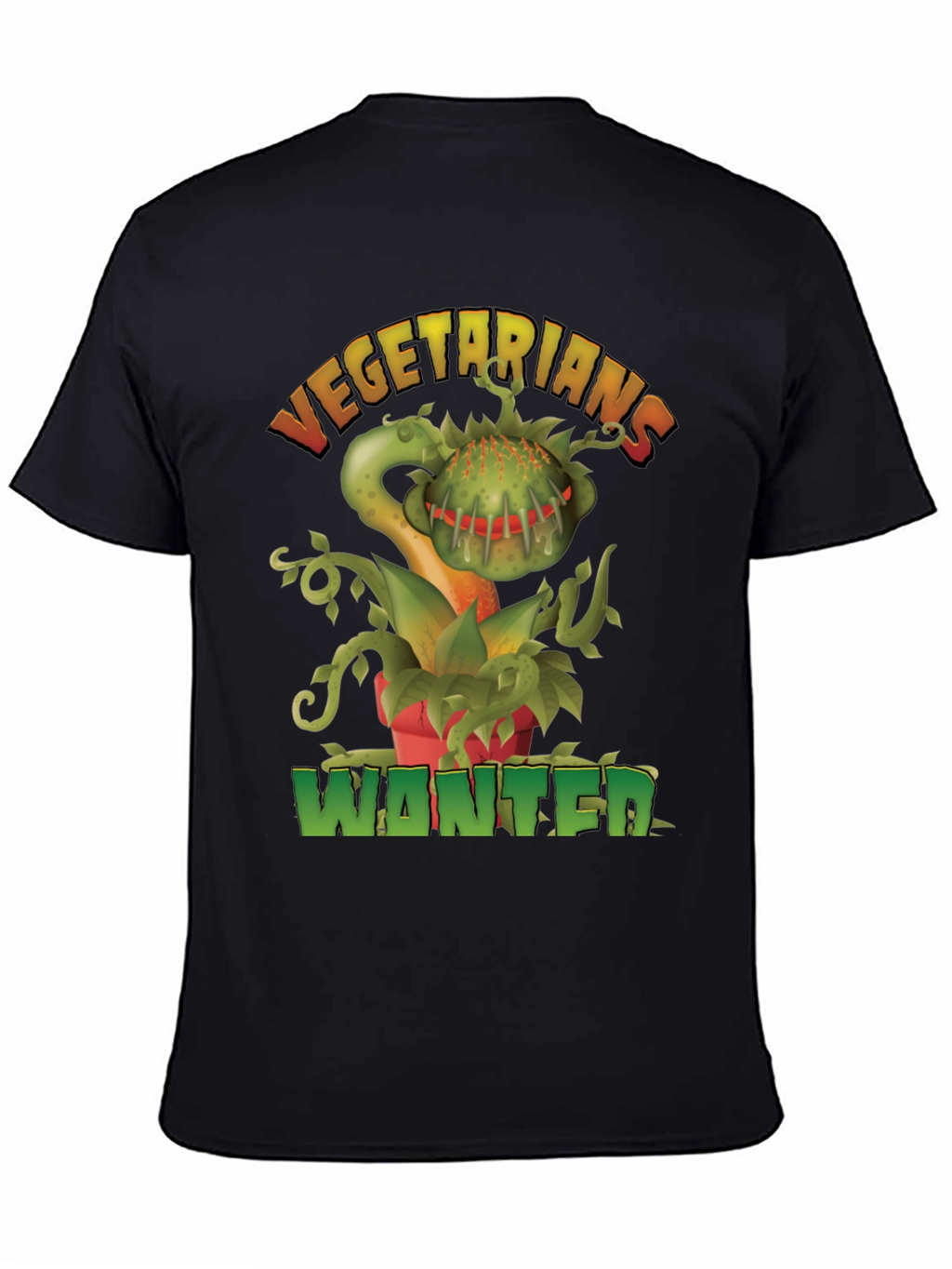 Vegetarians Wanted T-Shirt - Funny Carnivorous Plant Tee