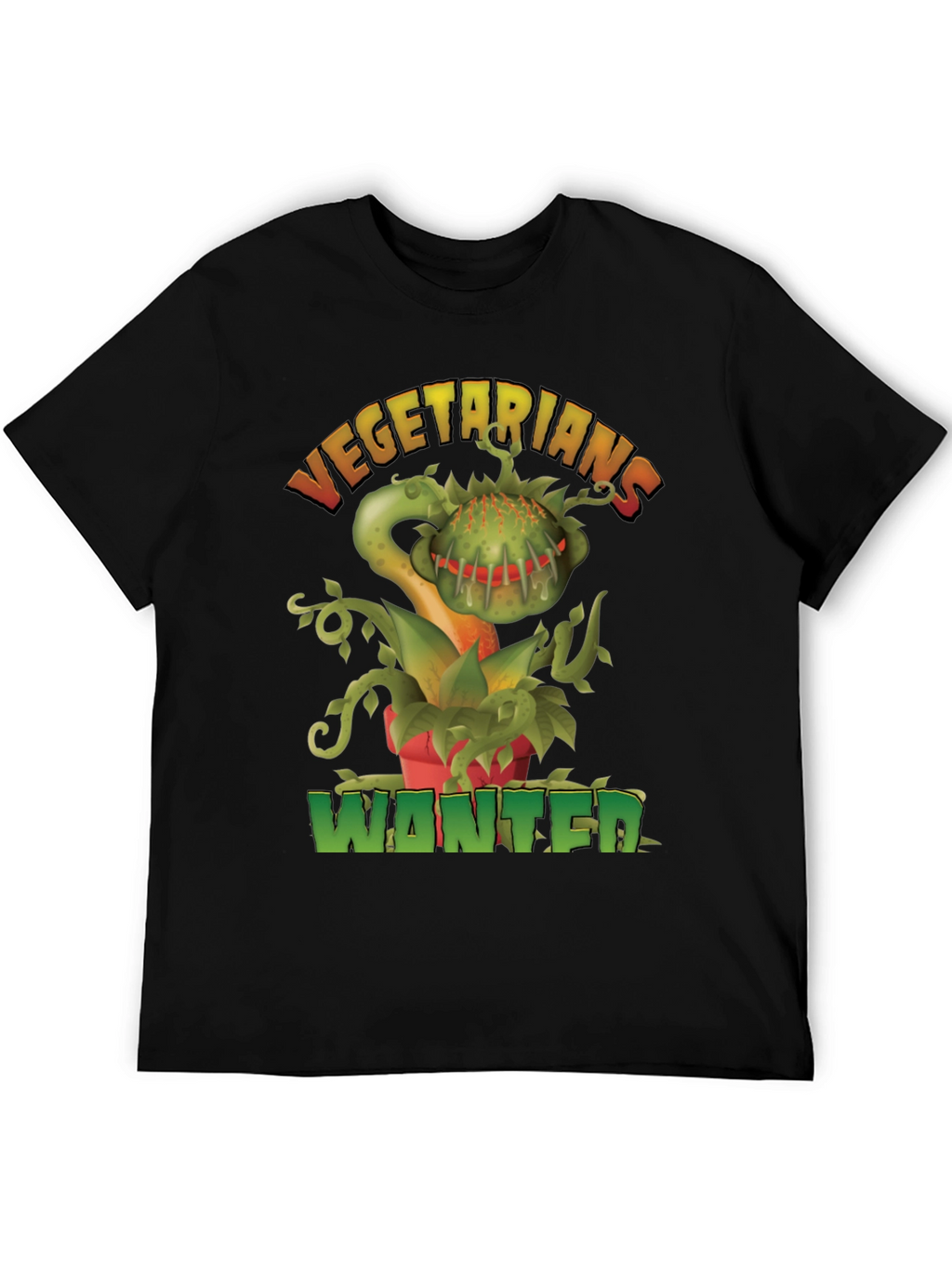 Vegetarians Wanted T-Shirt - Funny Carnivorous Plant Tee