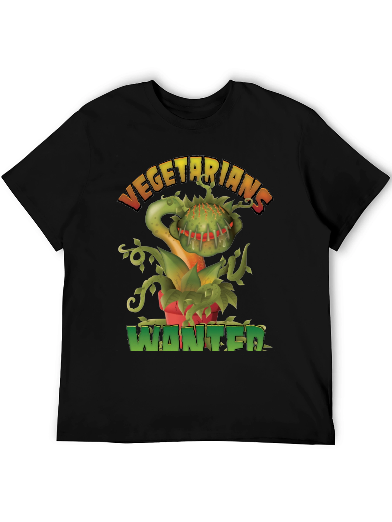 Vegetarians Wanted T-Shirt - Funny Carnivorous Plant Tee