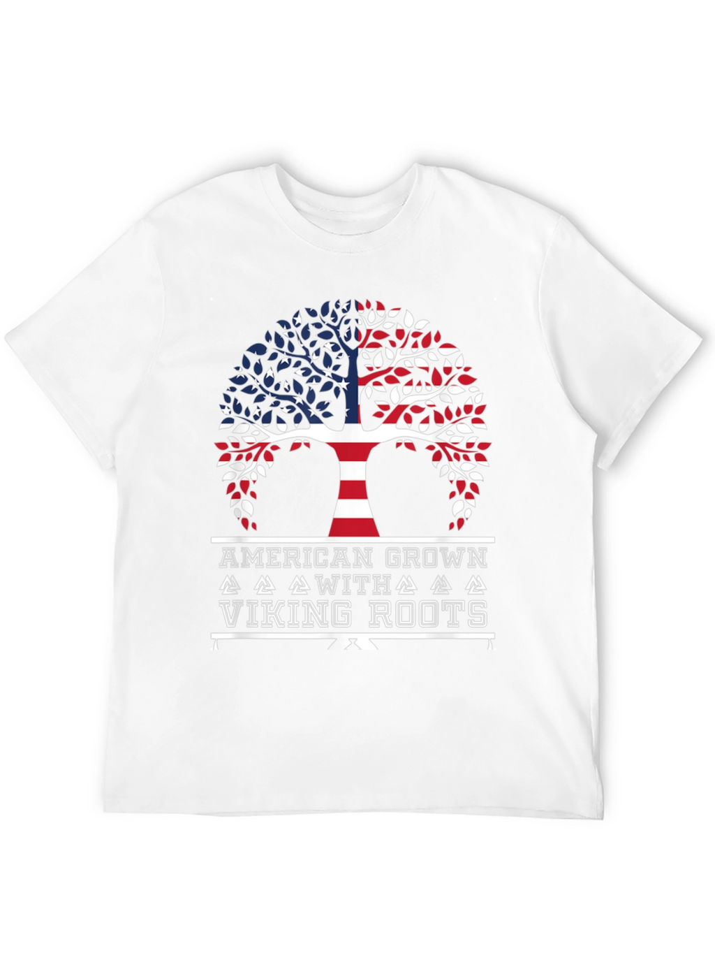 American Grown with Viking Roots Graphic T-Shirt