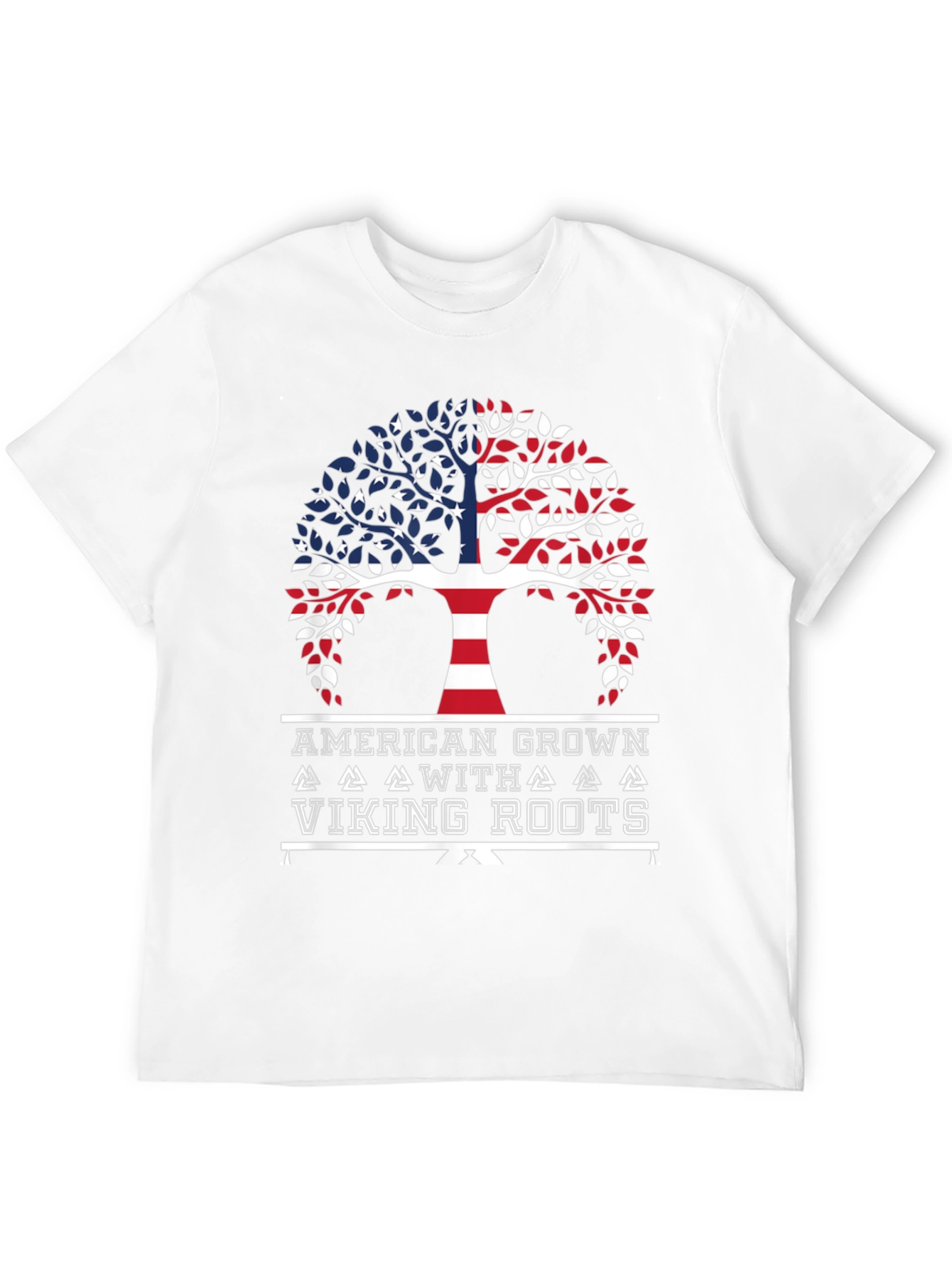 American Grown with Viking Roots Graphic T-Shirt