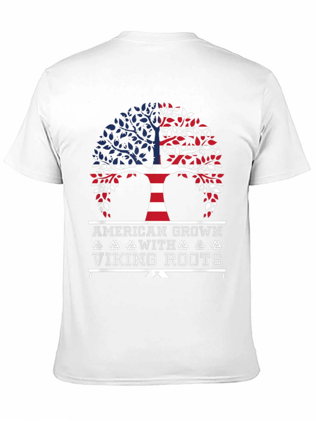 American Grown with Viking Roots Graphic T-Shirt