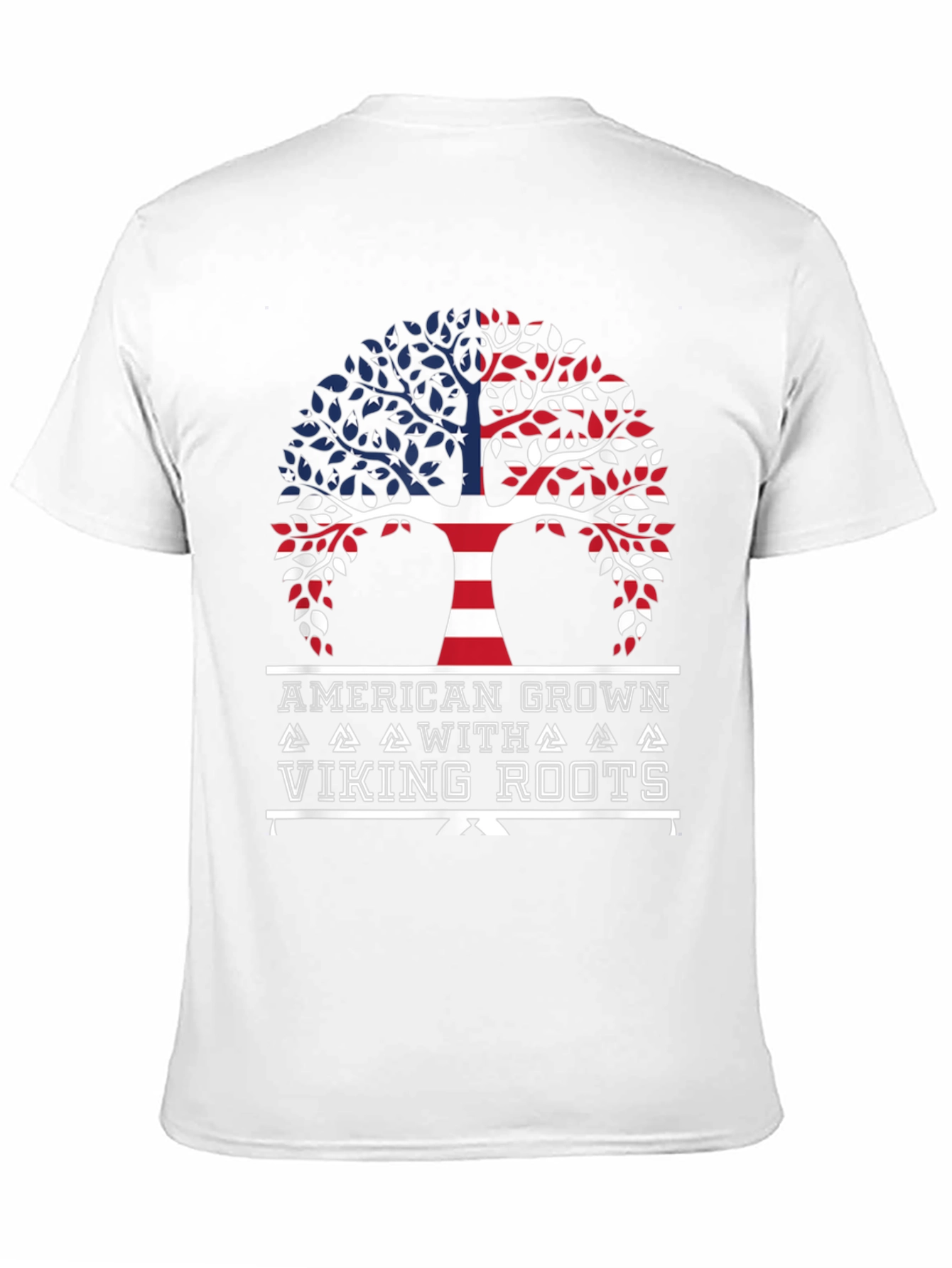 American Grown with Viking Roots Graphic T-Shirt
