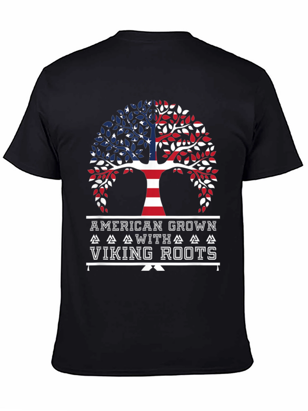 American Grown with Viking Roots Graphic T-Shirt