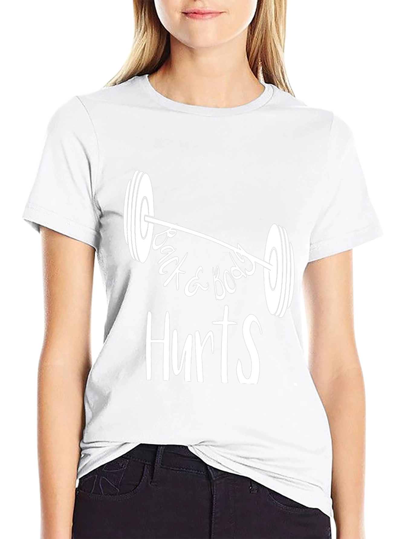 Back & Body Hurts Gym T-Shirt - Black