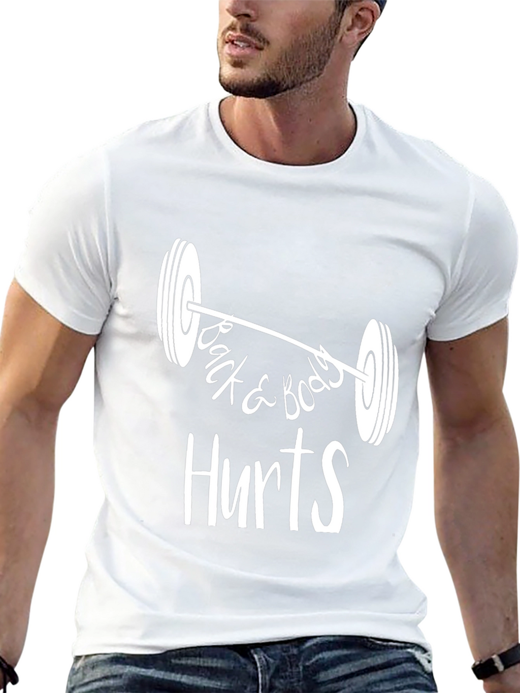 Back & Body Hurts Gym T-Shirt - Black