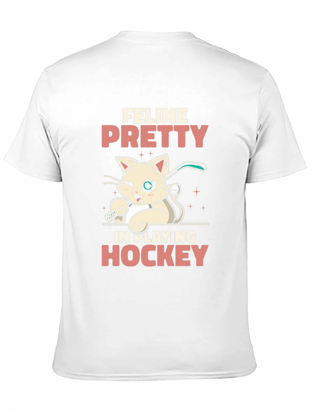 Feline Pretty Hockey T-Shirt - Cat Lover Tee