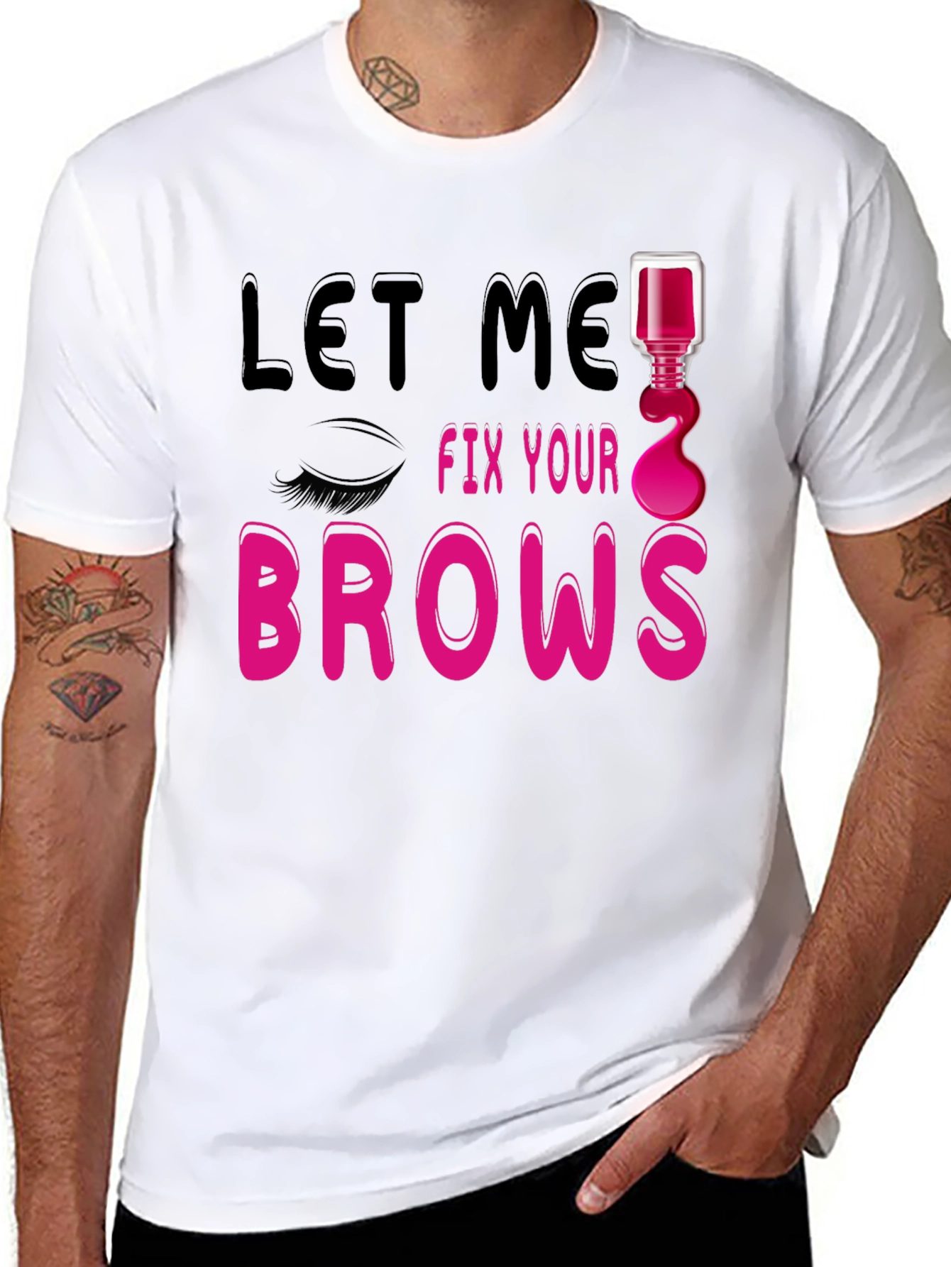 Let Me Fix Your Brows Graphic T-Shirt