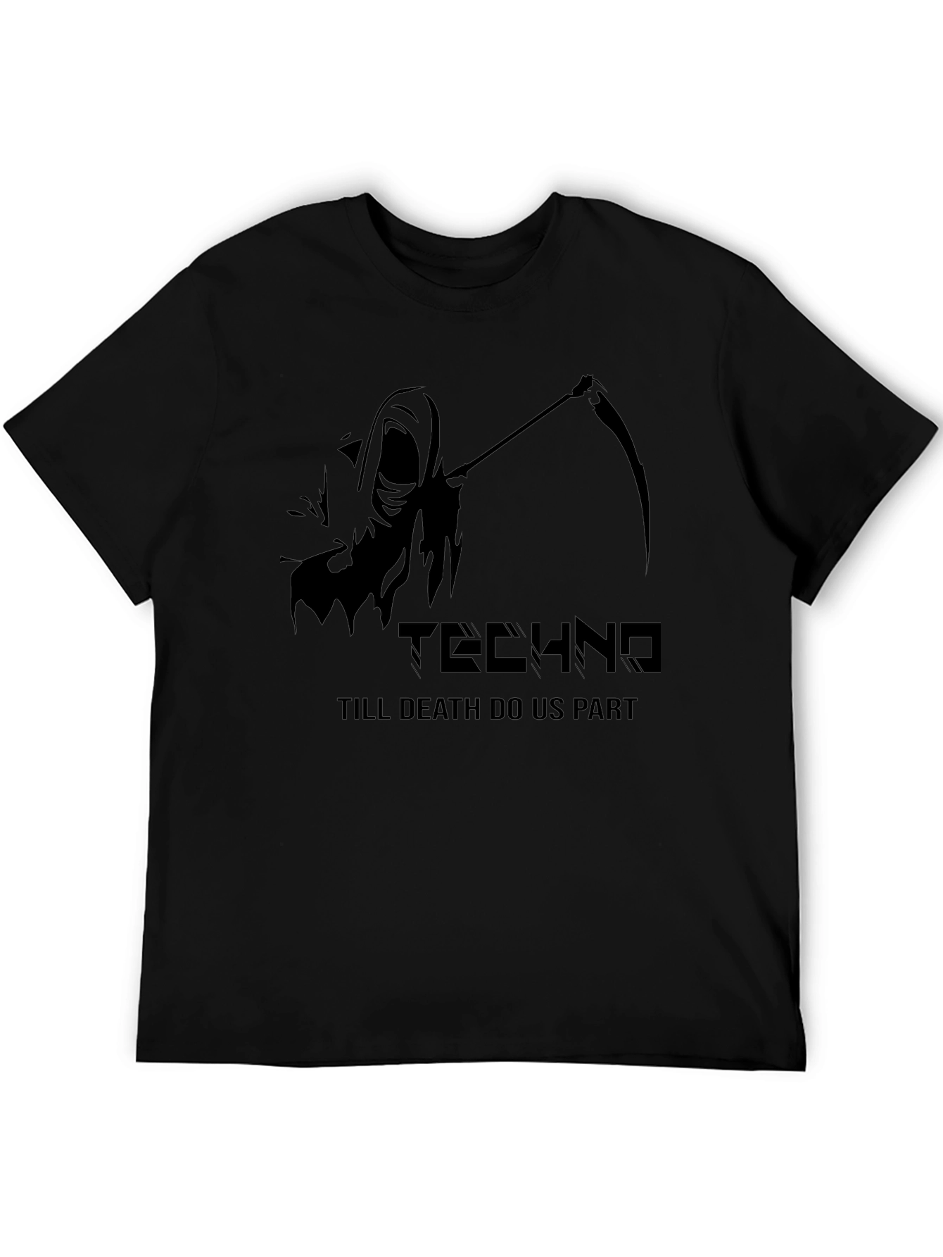 Techno Grim Reaper T-Shirt - Till Death Do Us Part