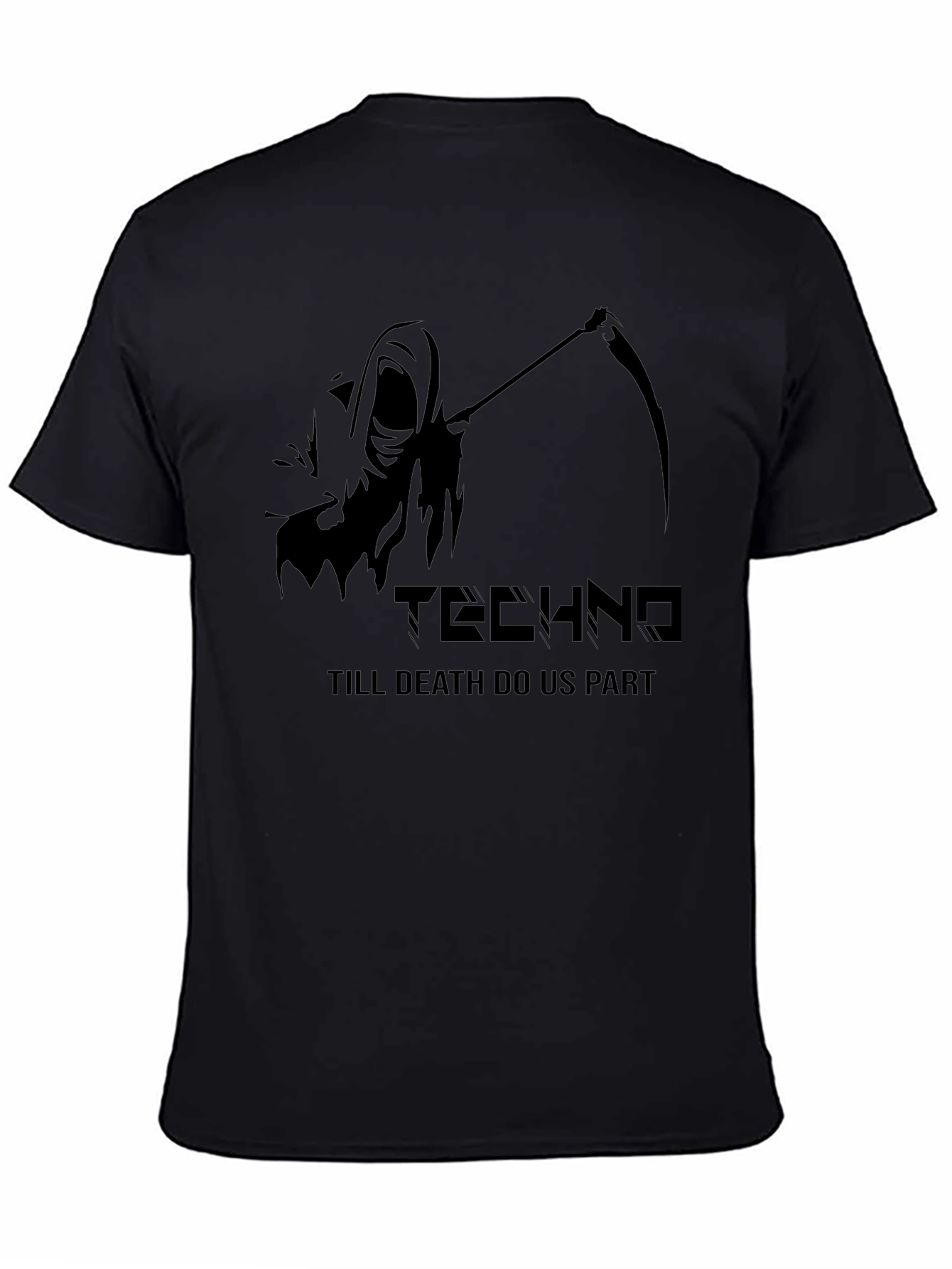 Techno Grim Reaper T-Shirt - Till Death Do Us Part