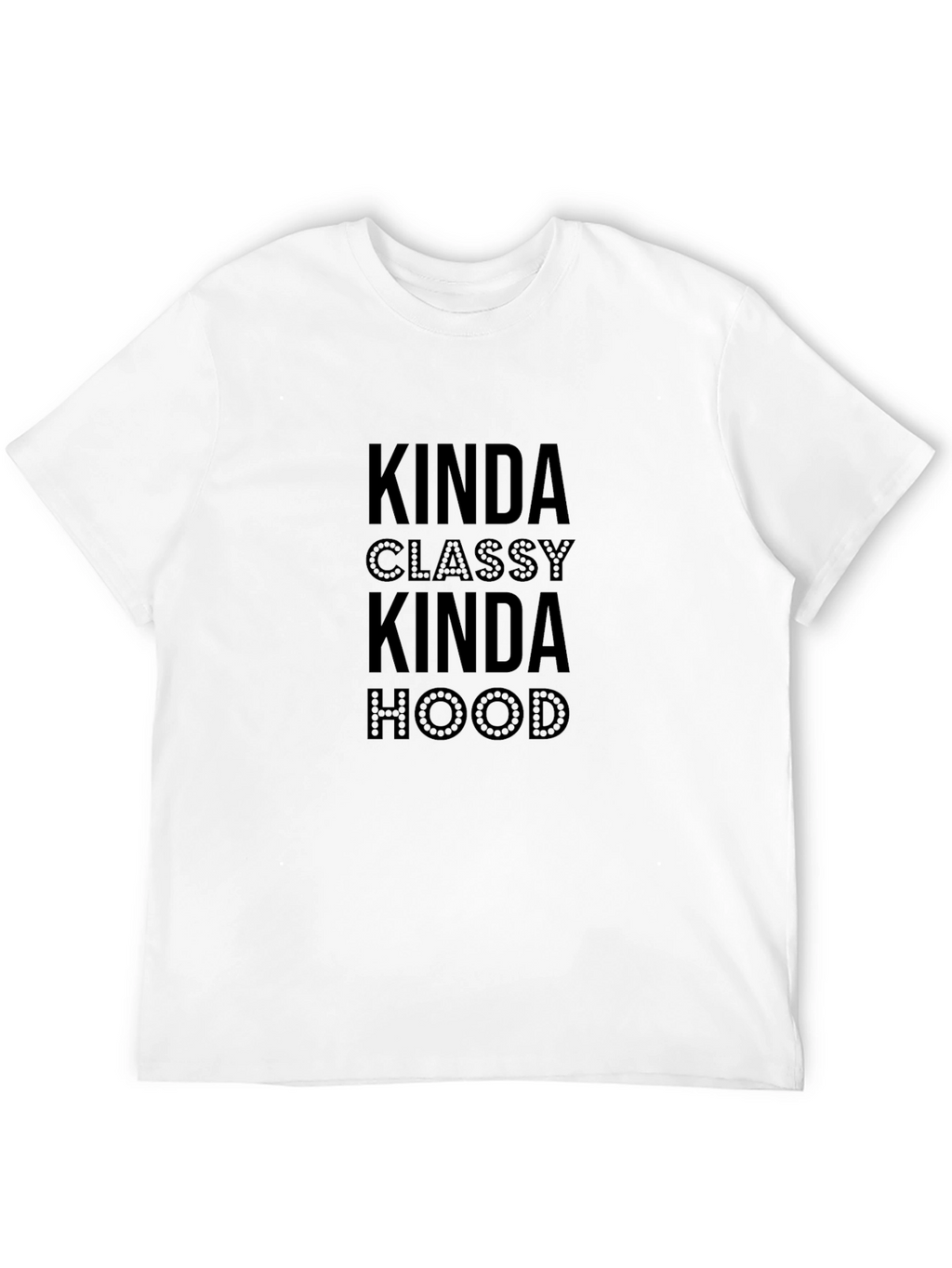 Kinda Classy Kinda Hood Graphic Tee - Black