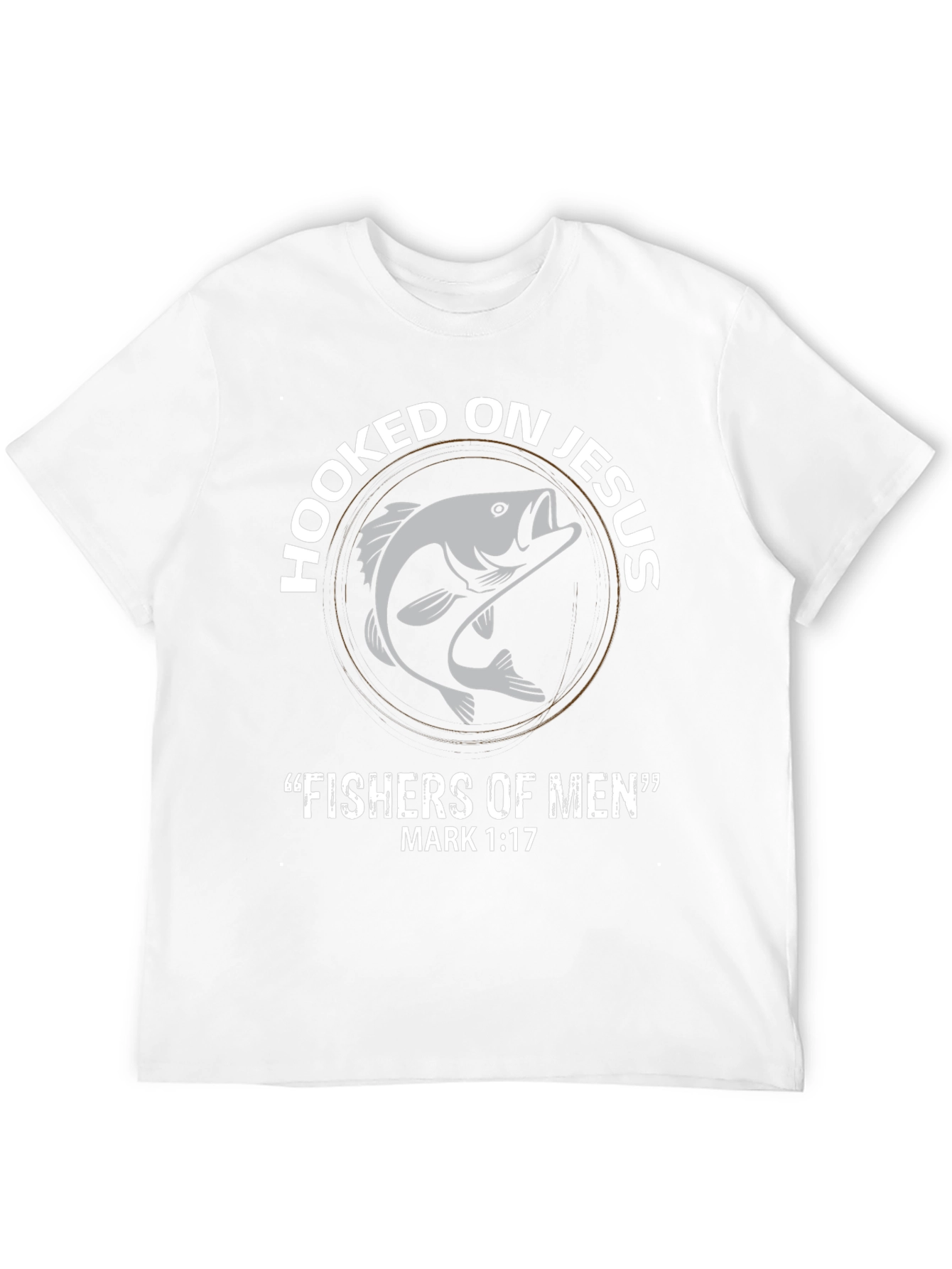Hooked On Jesus T-Shirt - Fishers of Men Christian Tee