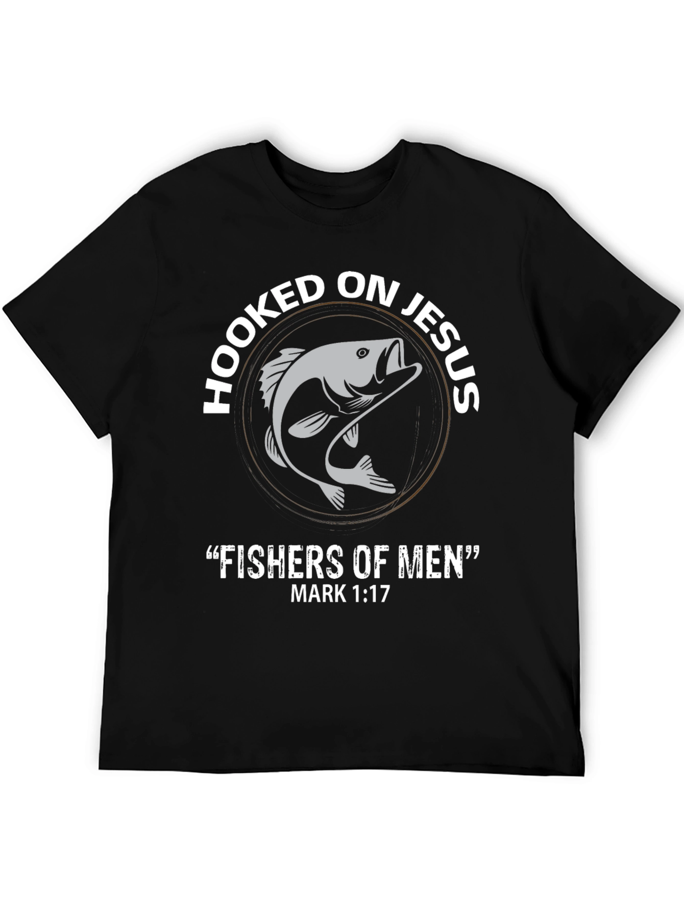 Hooked On Jesus T-Shirt - Fishers of Men Christian Tee