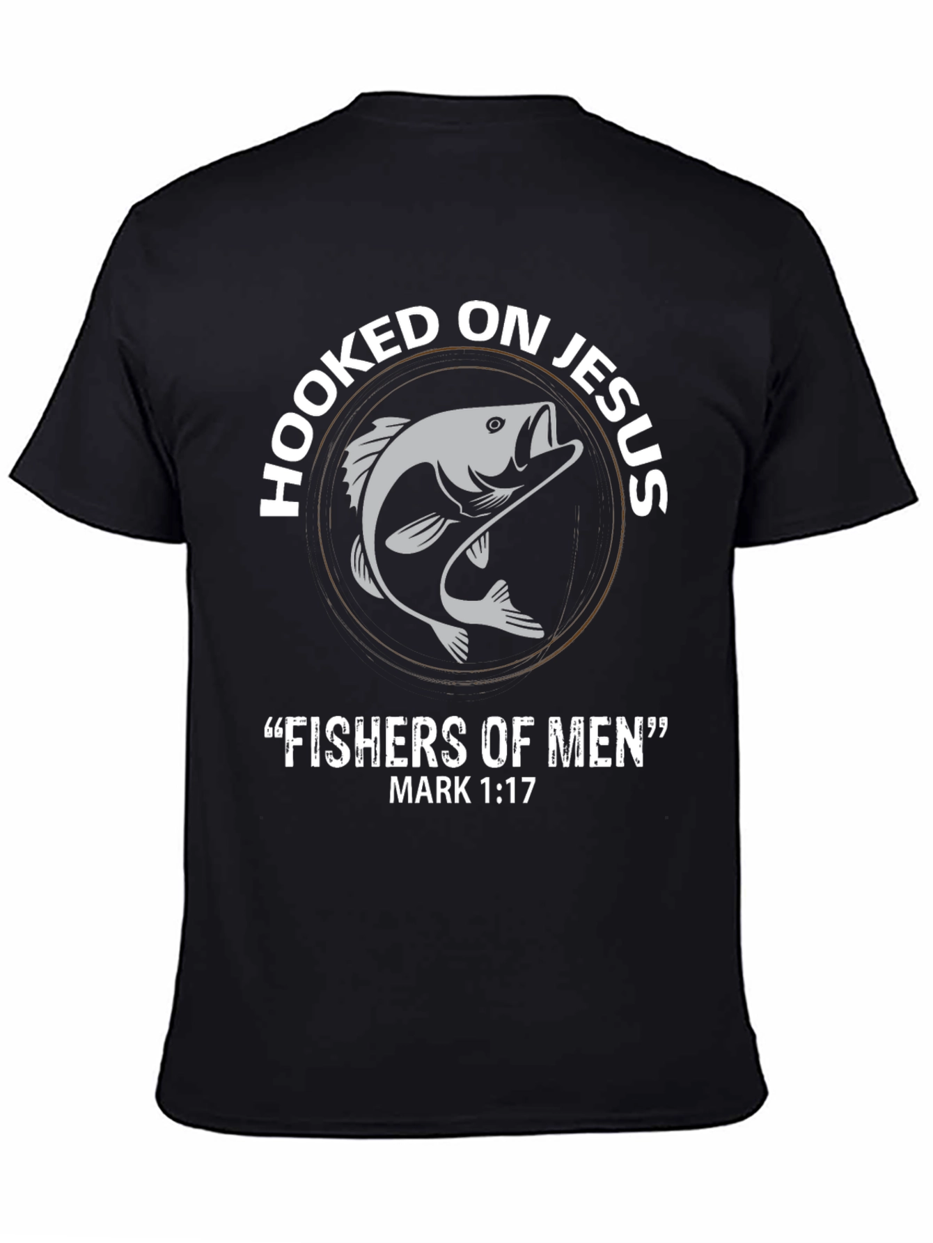 Hooked On Jesus T-Shirt - Fishers of Men Christian Tee