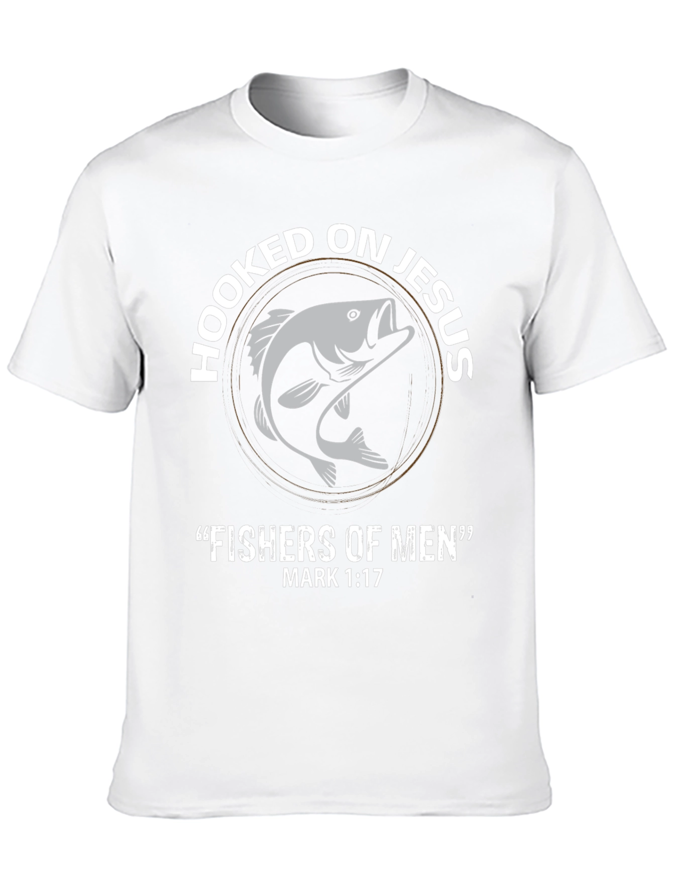Hooked On Jesus T-Shirt - Fishers of Men Christian Tee