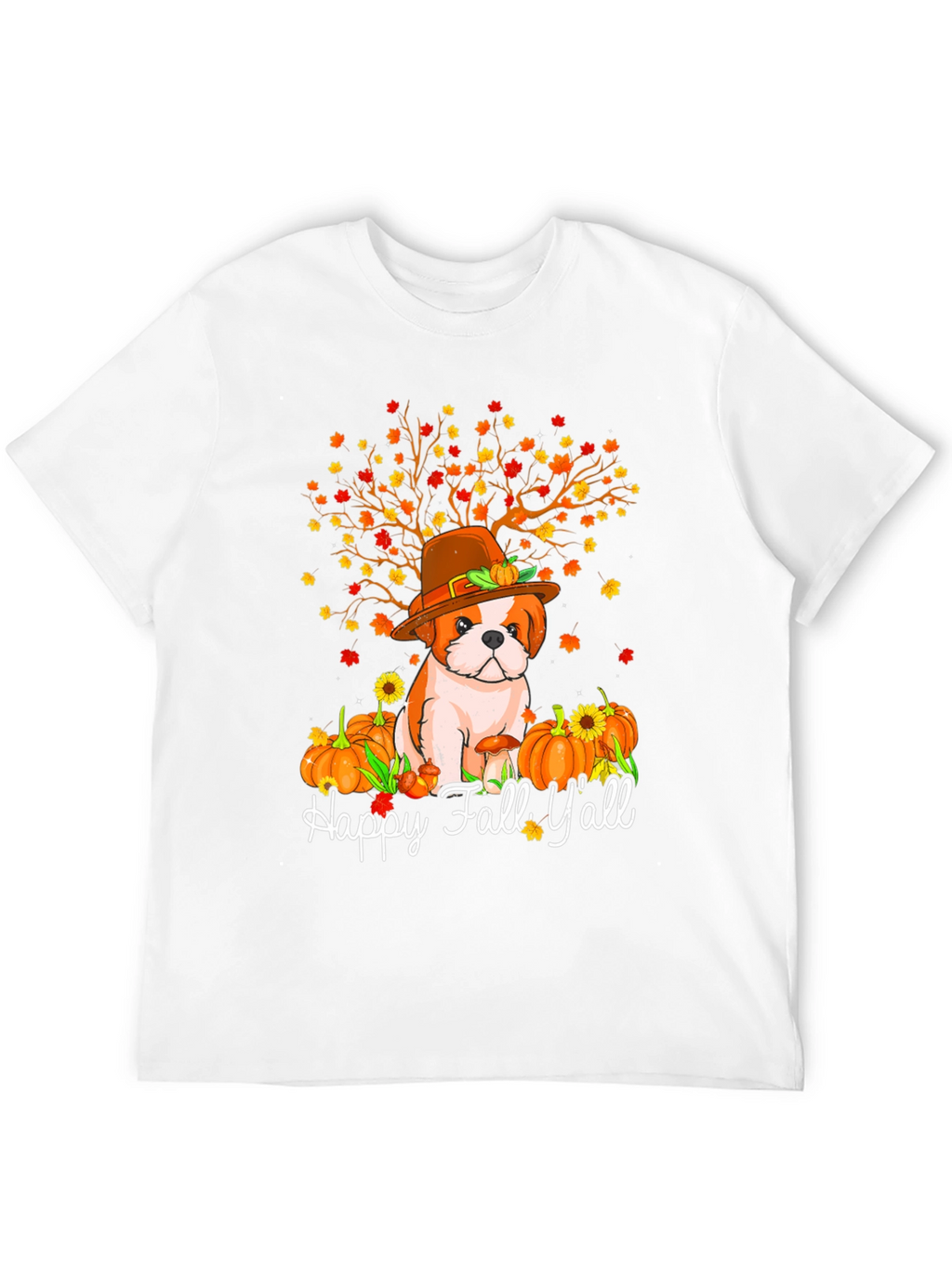 Happy Fall Yall Dog T-Shirt