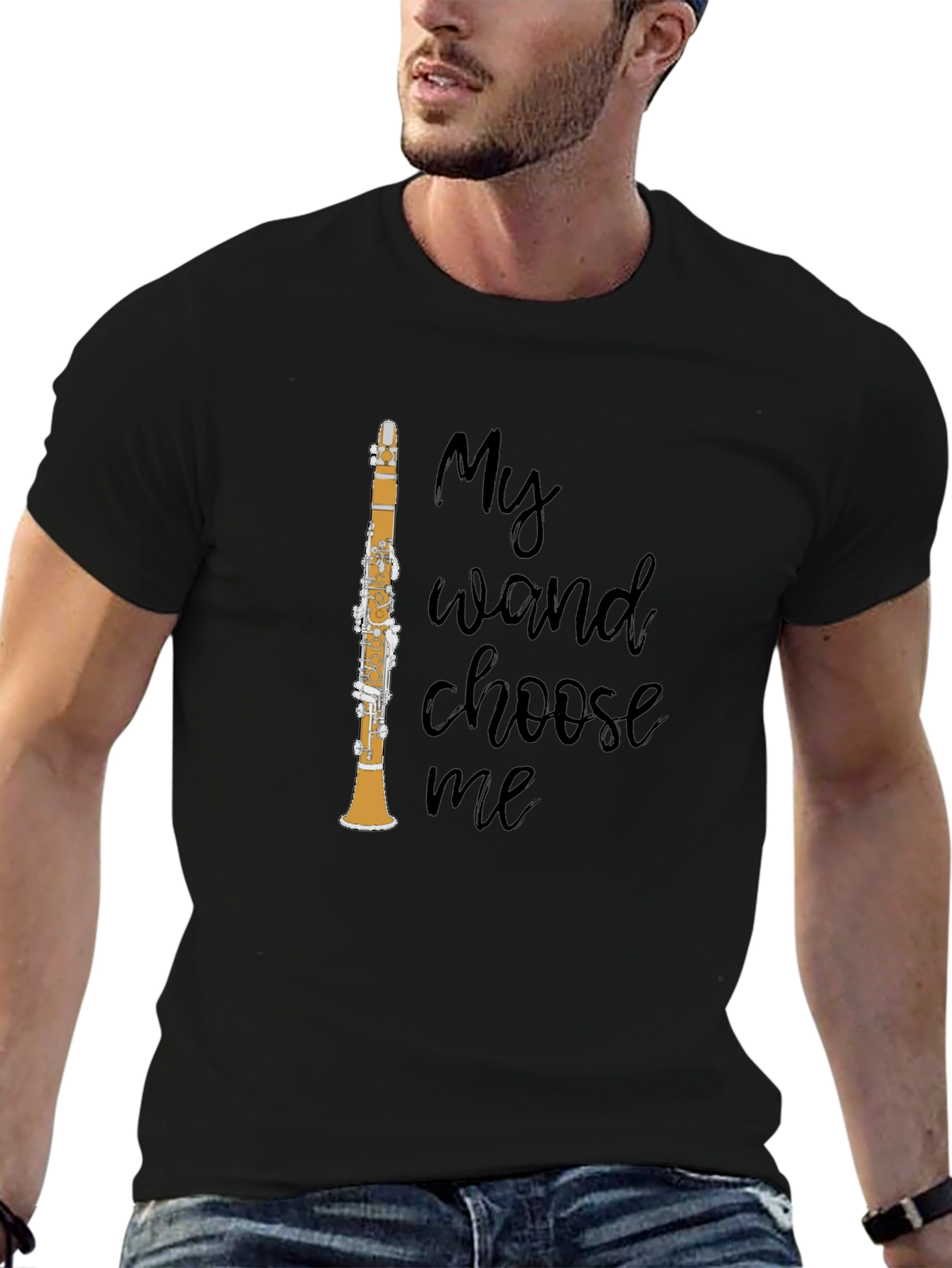 My Wand Choose Me Clarinet Graphic T-Shirt