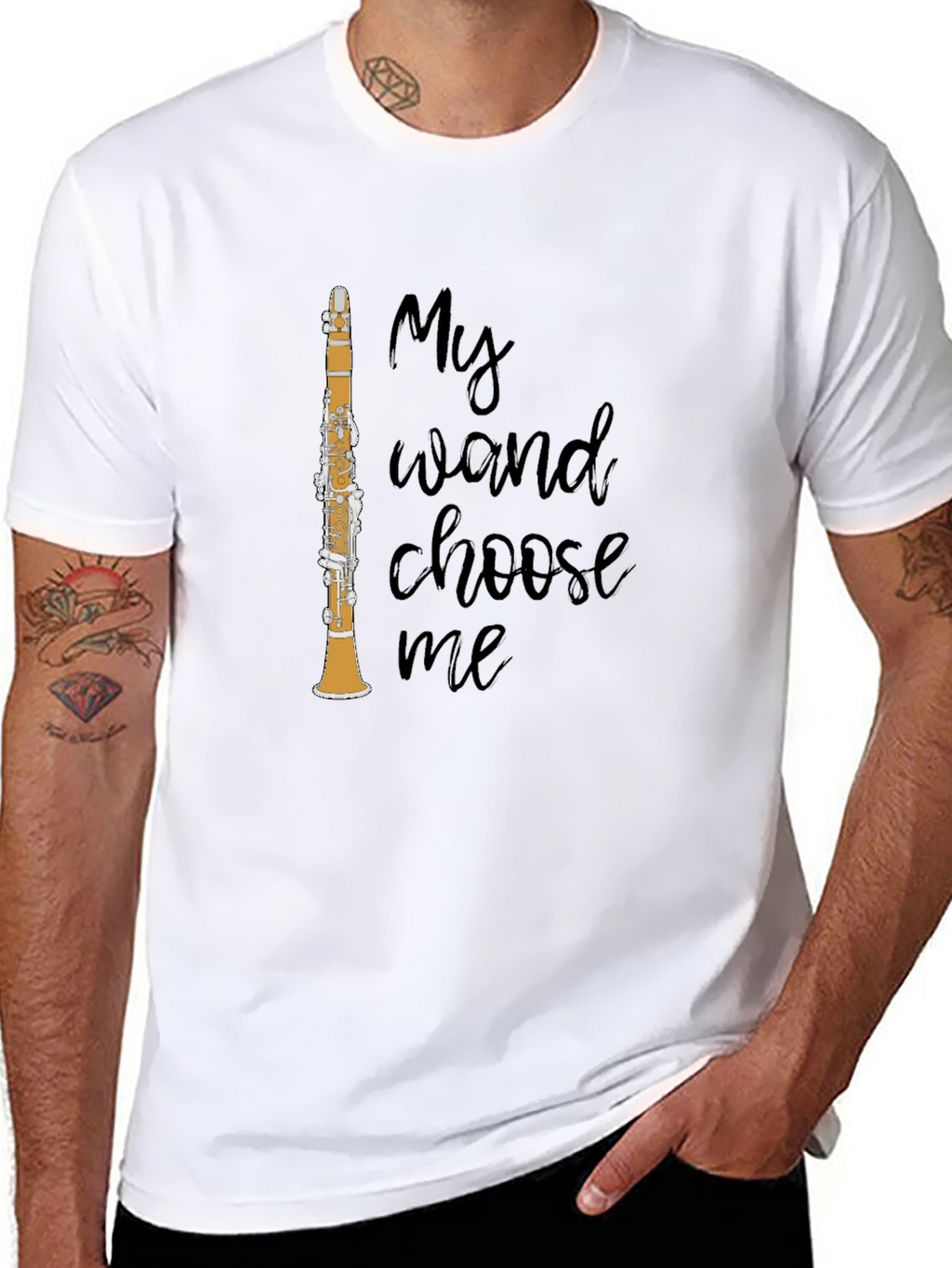 My Wand Choose Me Clarinet Graphic T-Shirt
