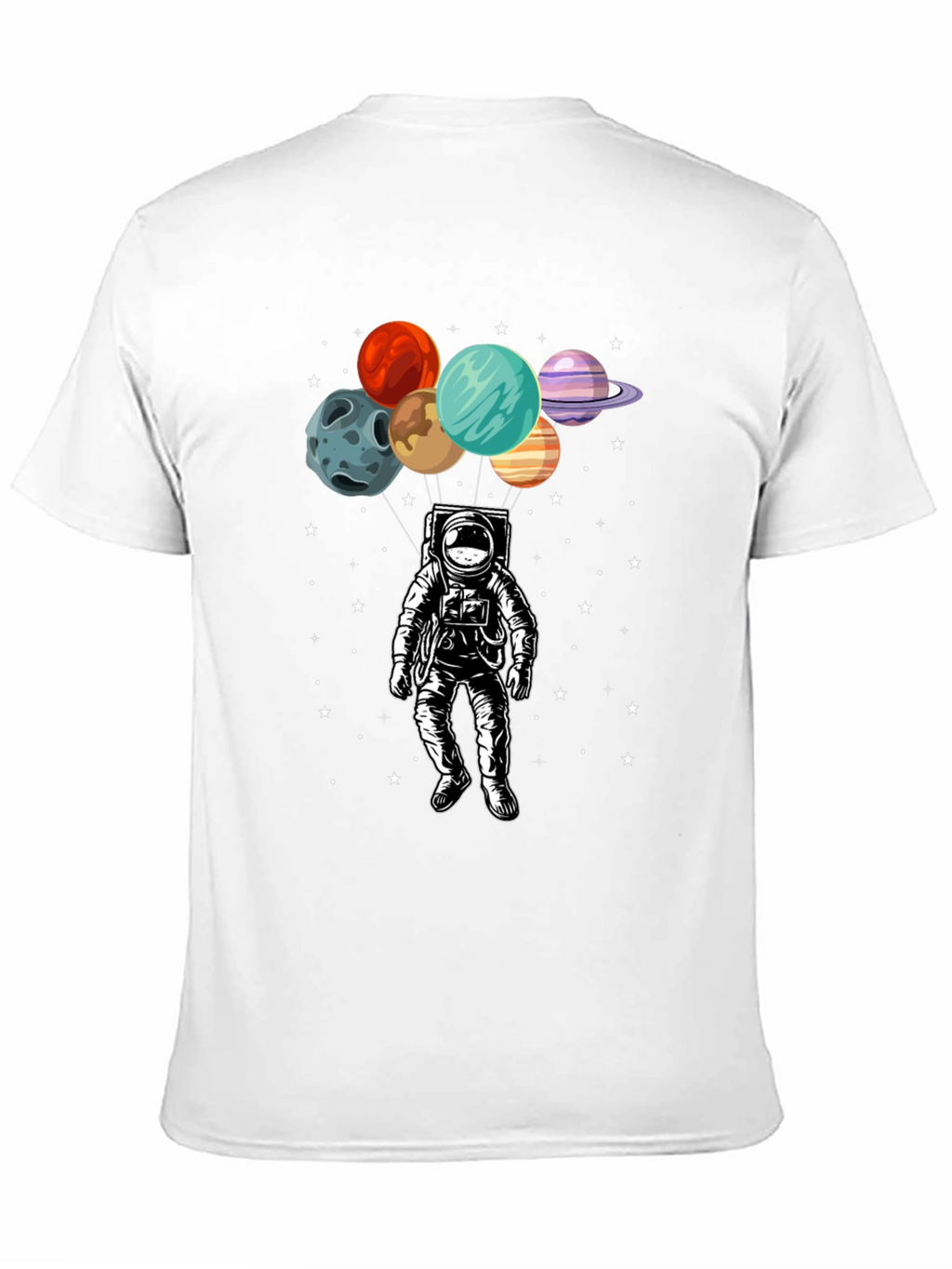 Astronaut Planets Graphic T-Shirt - Space Adventure