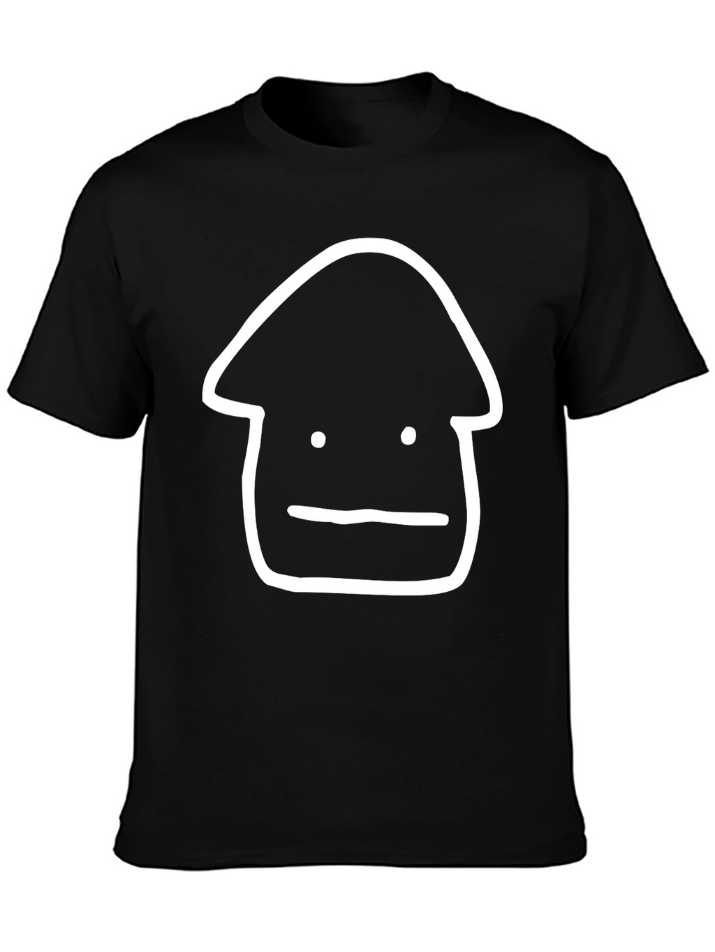 Minimalist Black T-Shirt with Graphic Design