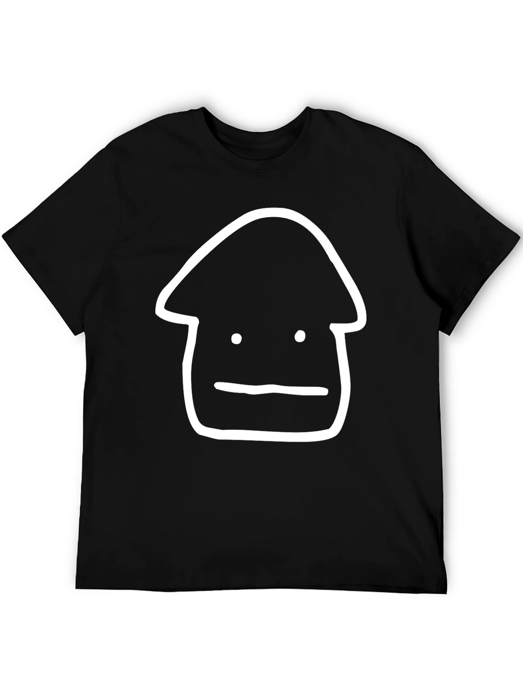 Minimalist Black T-Shirt with Graphic Design